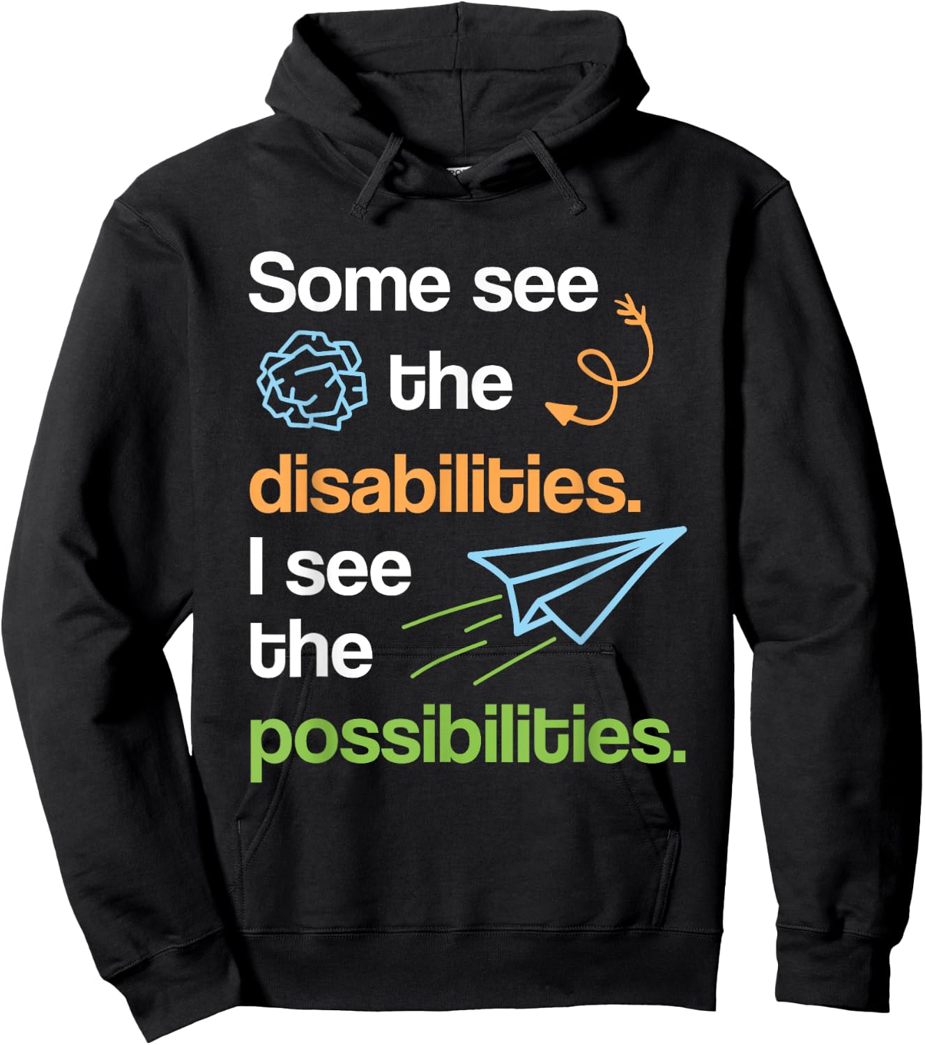 Special Ed Teacher Shirt Paraprofessional Gift Men Women Hoodie - Hoodie | Black