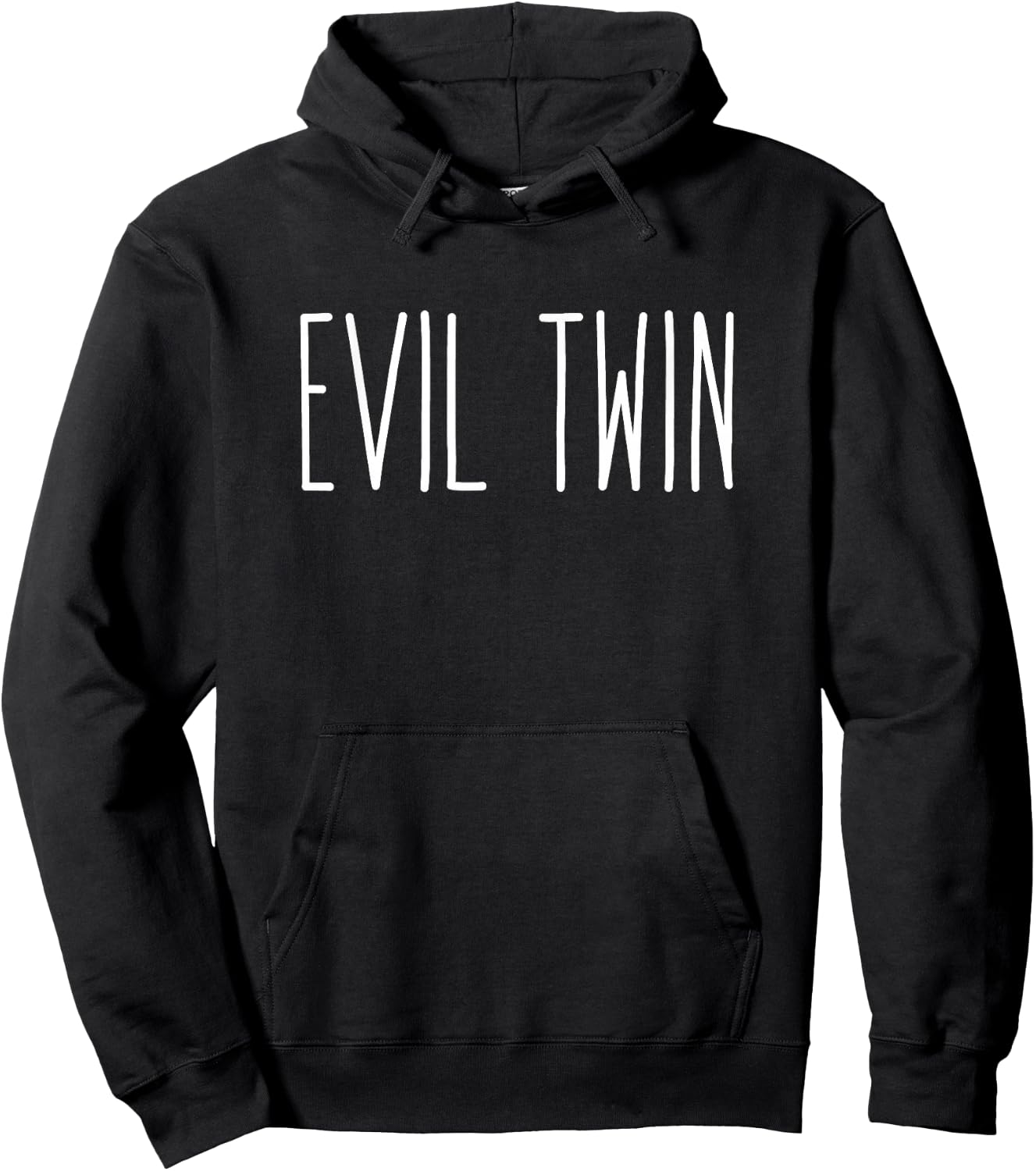 Evil Twin Shirt Funny for Siblings Hoodie - Hoodie | Black