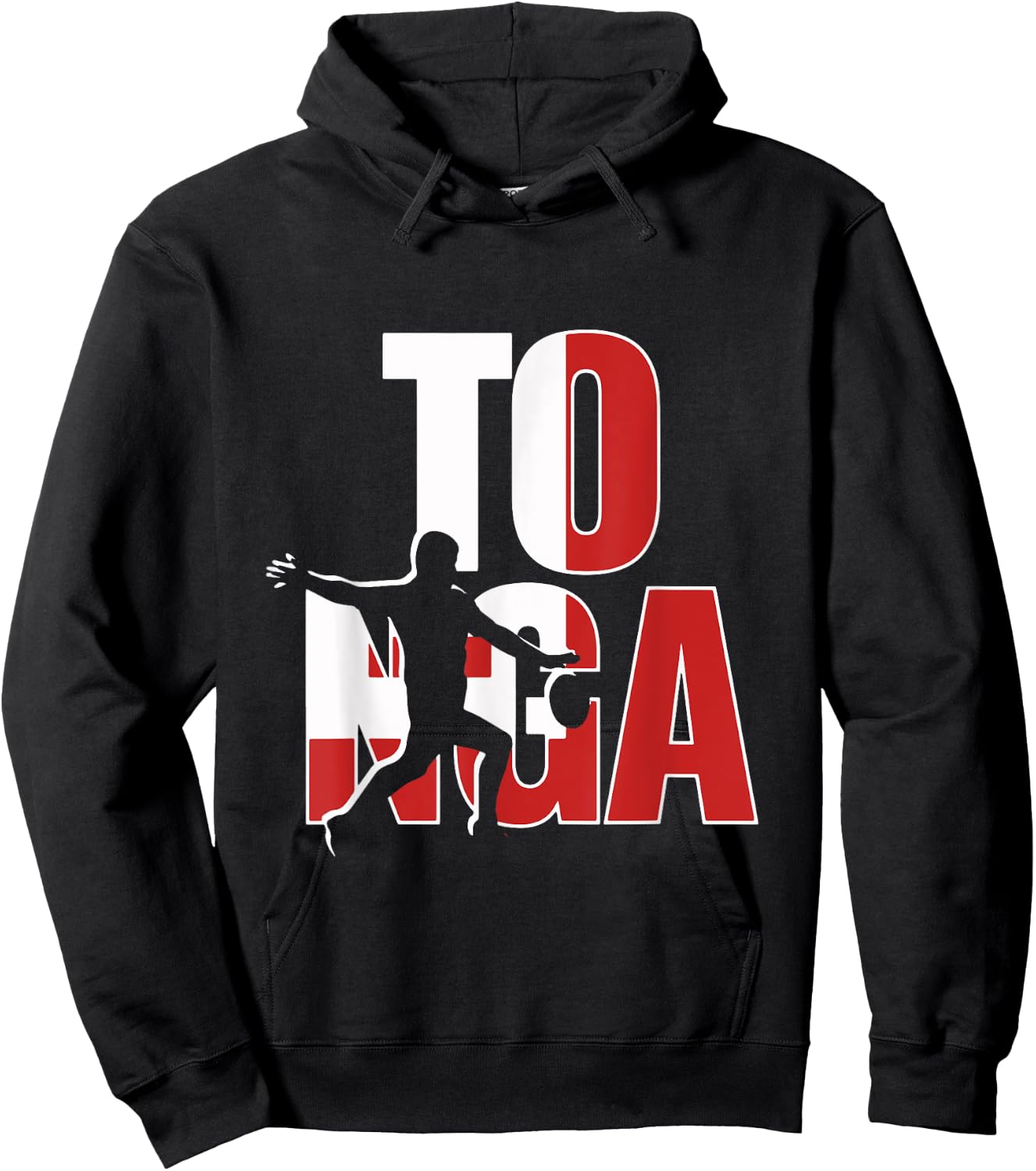 Tonga Rugby Union Jersey 2019 Fans Kit for Tongan Supporters Hoodie - Hoodie | Black