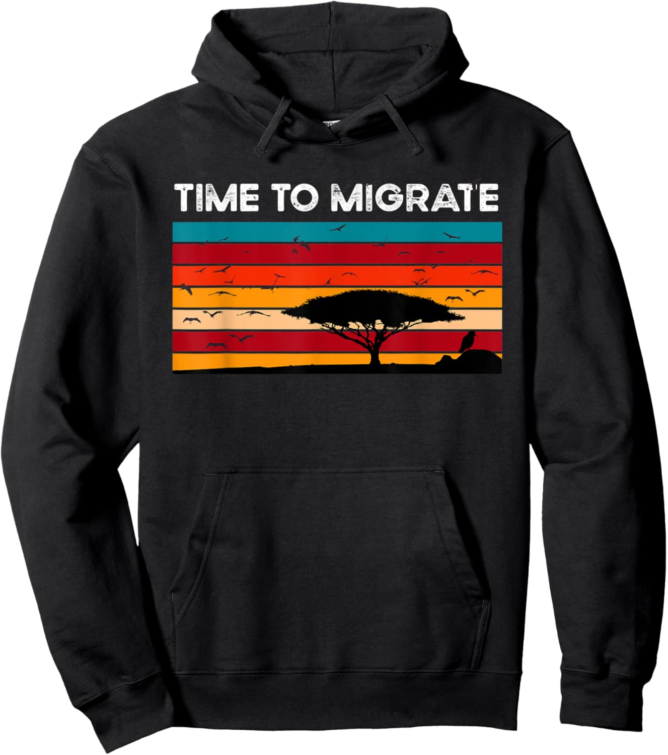 Bird Enthusiasts Flying Migrating Time to migrate Hoodie - Hoodie | Black