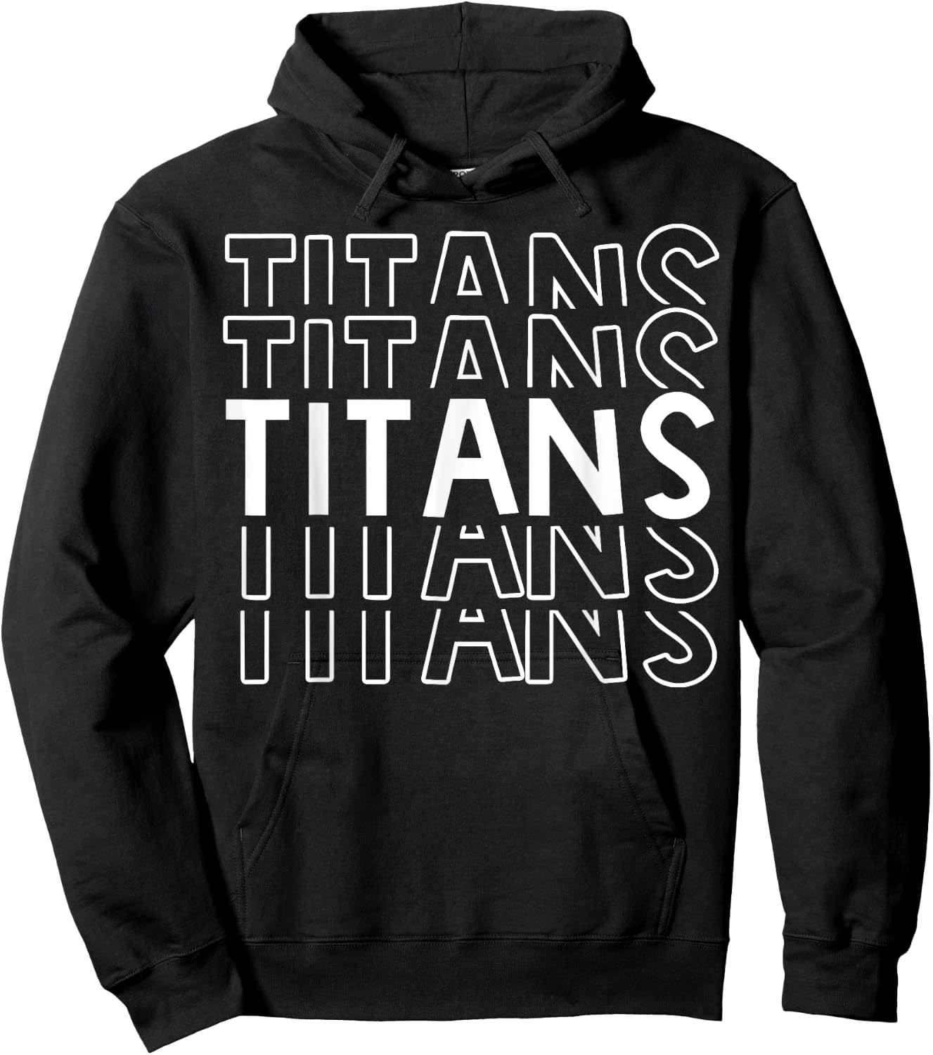 Titans School Sports Team Mascot Apparel Go College Athlete Hoodie - Hoodie | Black