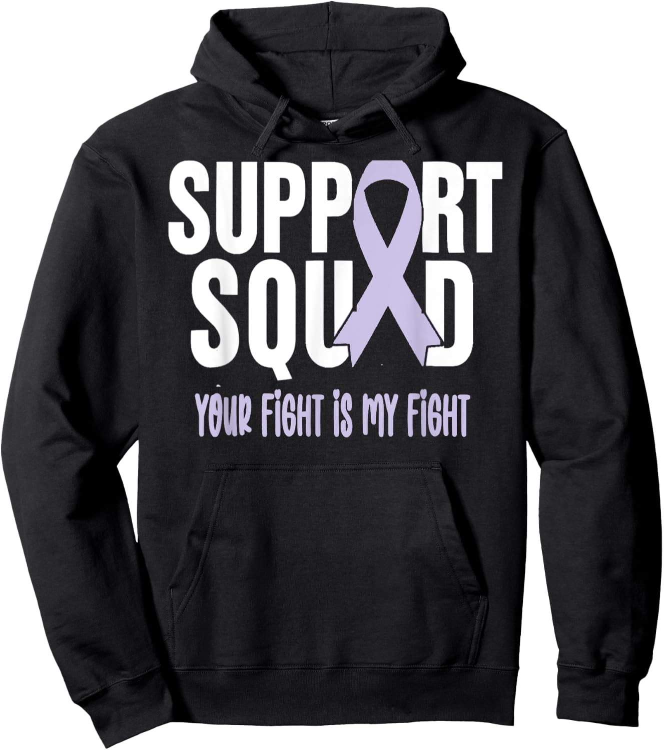 Esophageal Cancer Support Squad Esophageal Cancer Awareness Hoodie - Hoodie | Black