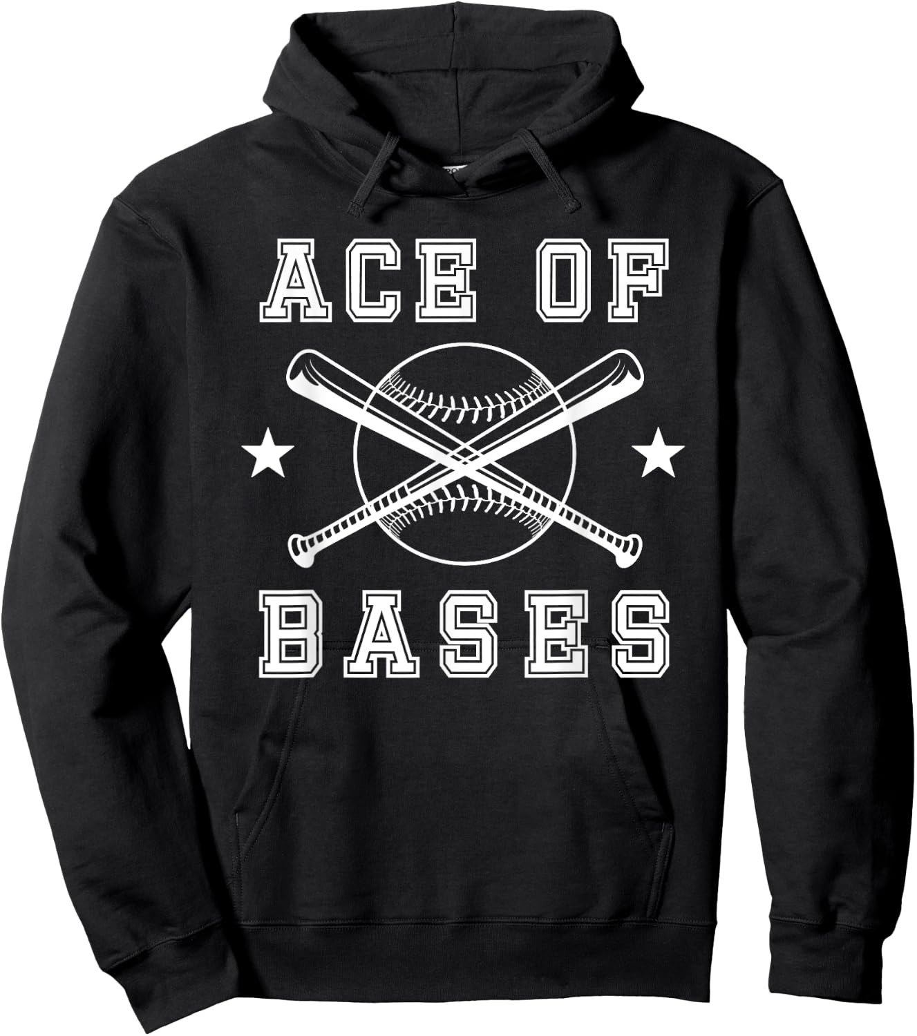 Ace Of Bases - Funny Beer League Baseball Or Softball Team Hoodie - Hoodie | Black