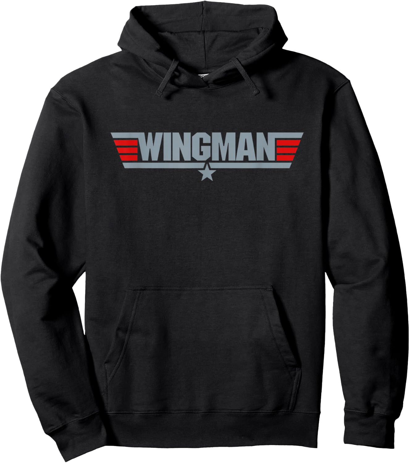 Top Wingman T Shirt Hoodie - Hoodie | Black
