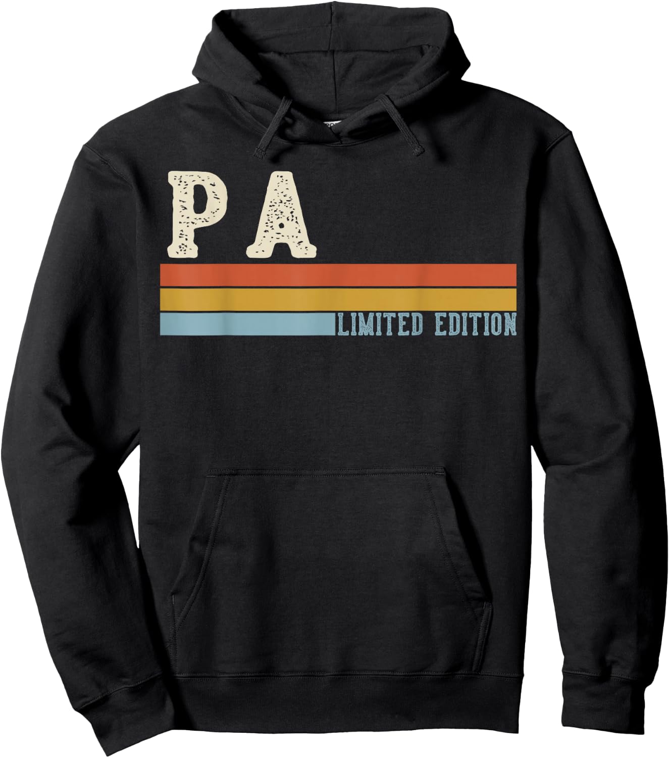 PA Vintage Grandpa Fathers Day Retro Hoodie - Hoodie | Black