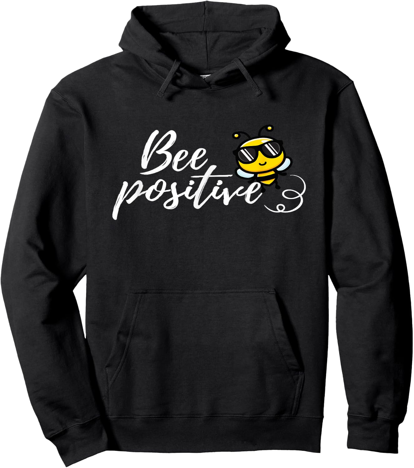 Bee positive kind bumblebee Graphic Hoodie - Hoodie | Black