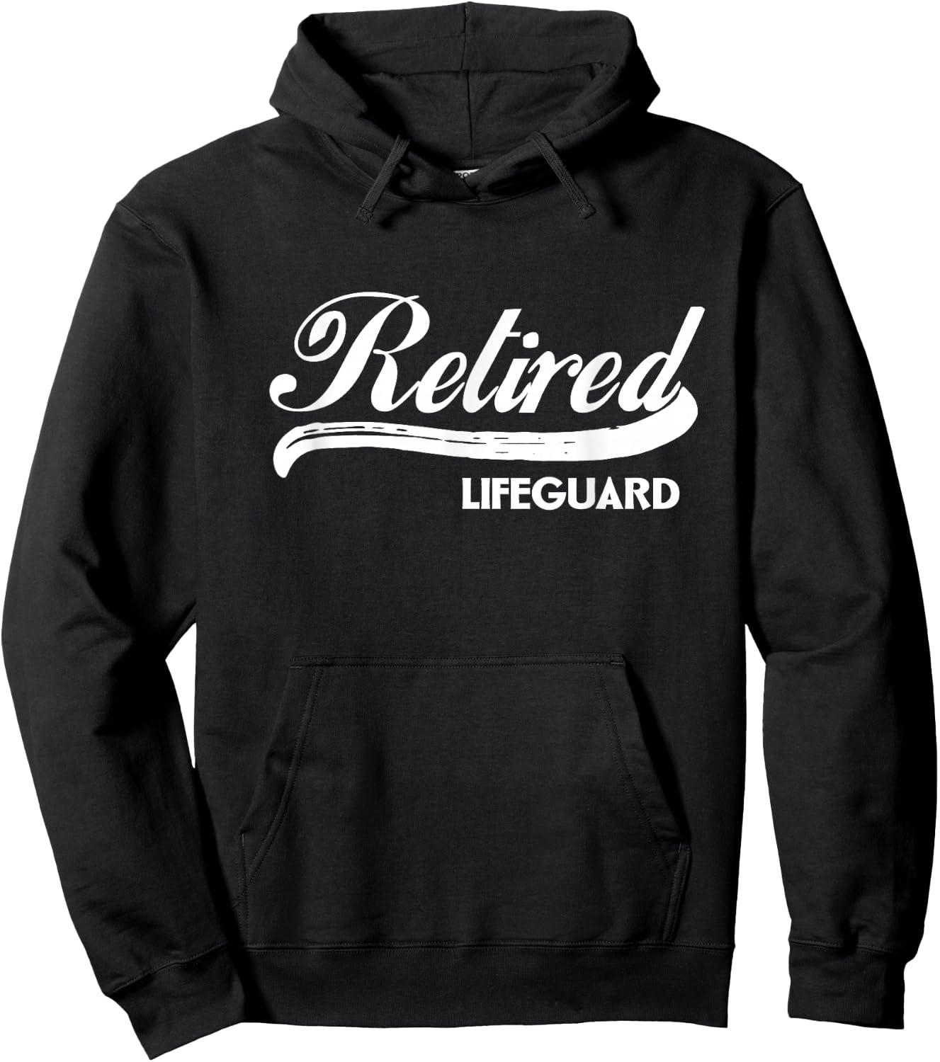 Retired Lifeguard Funny Retirement Party Gift Summer Hoodie - Hoodie | Black