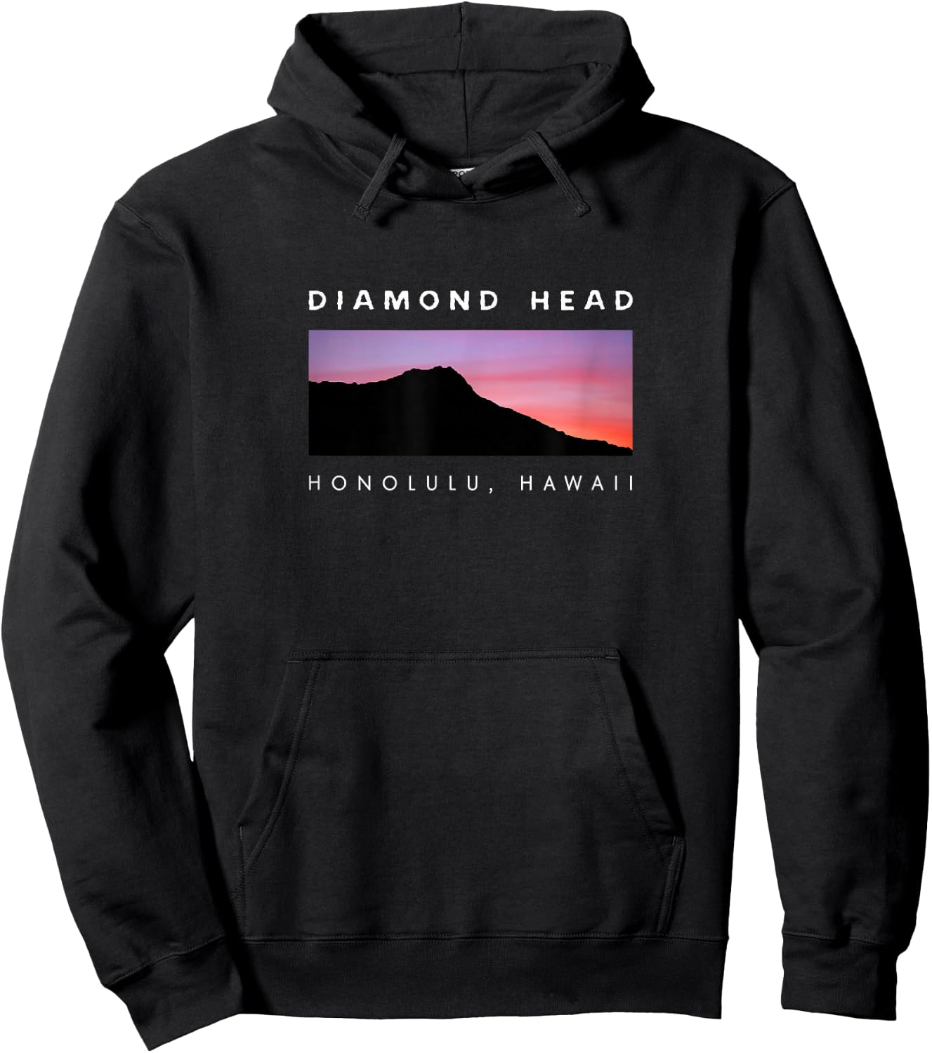 Hawaii T Shirt Diamond Head Sunset XO4U Original Hoodie - Hoodie | Black
