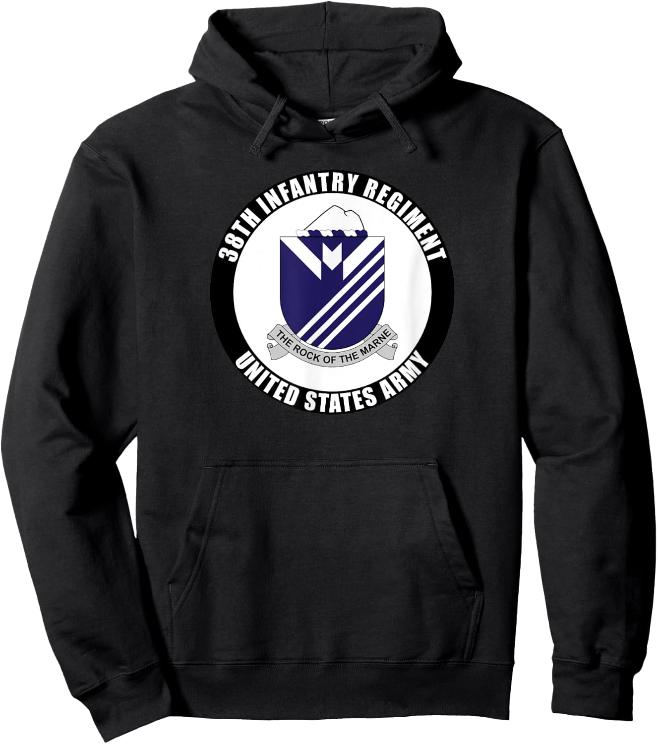 38th Infantry Regiment United States Army Veteran Military Hoodie - Hoodie | Black