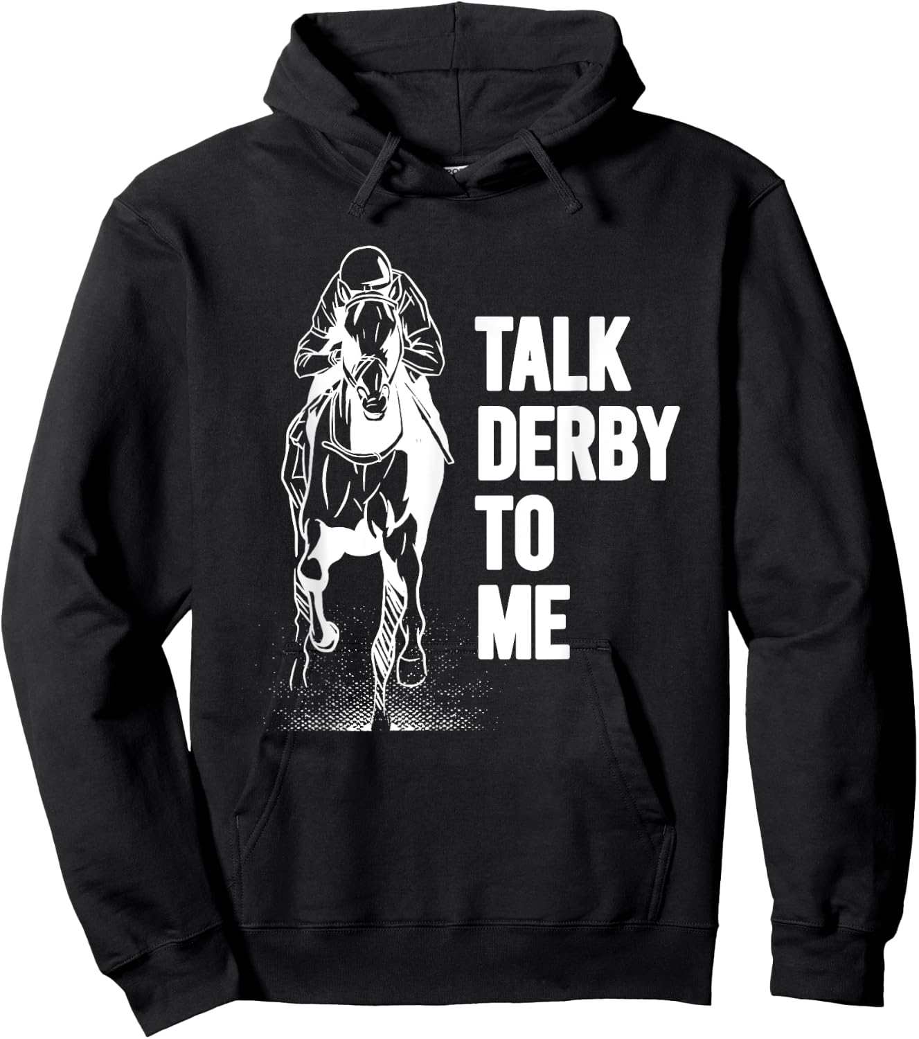 Talk Derby To Me Shirt Funny Horse Racing Shirt Hoodie - Hoodie | Black