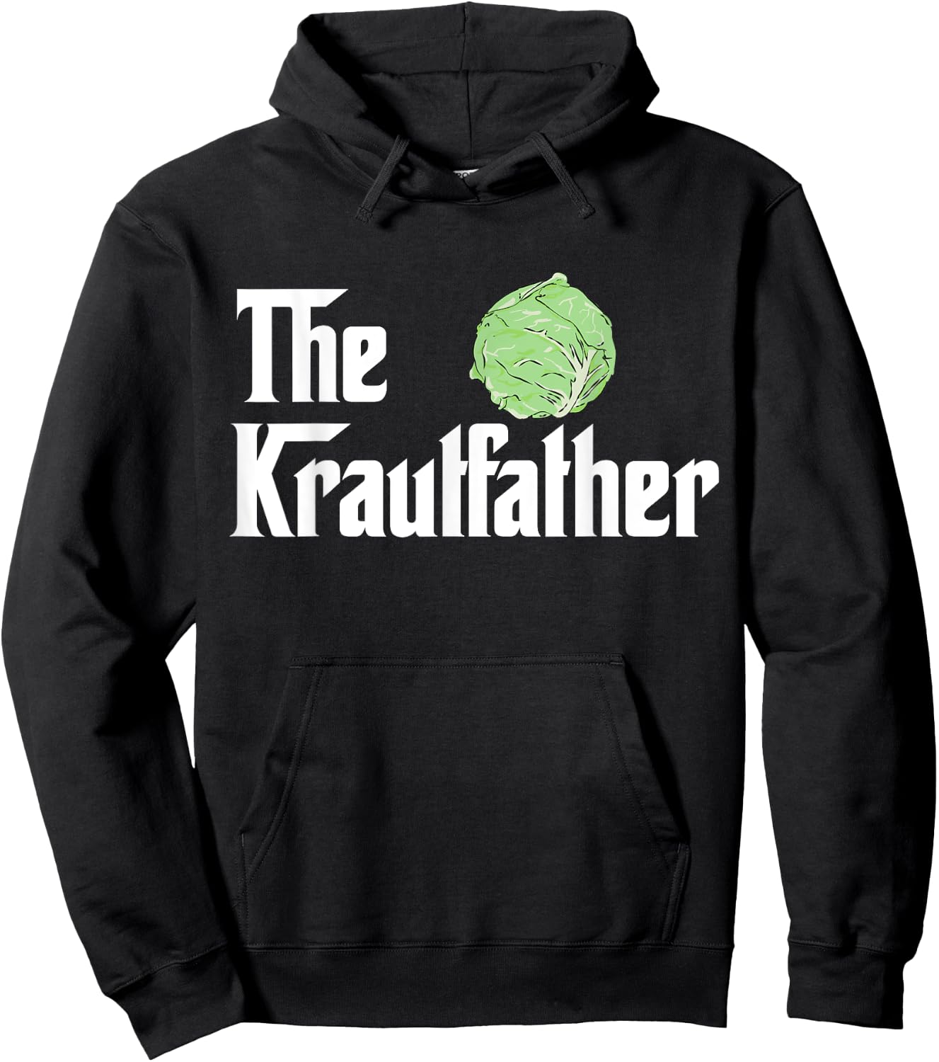 The Kraut Father Funny Fermentation Gift Shirt Hoodie - Hoodie | Black