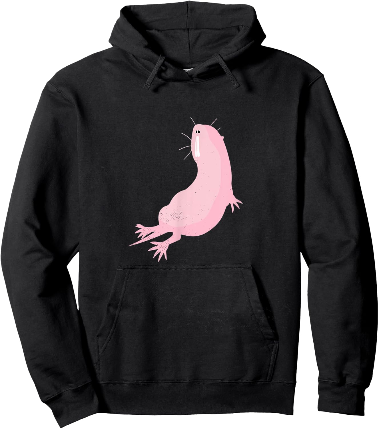 Naked Muslin Earth Auger Mole Rat Cute Monster Hoodie - Hoodie | Black