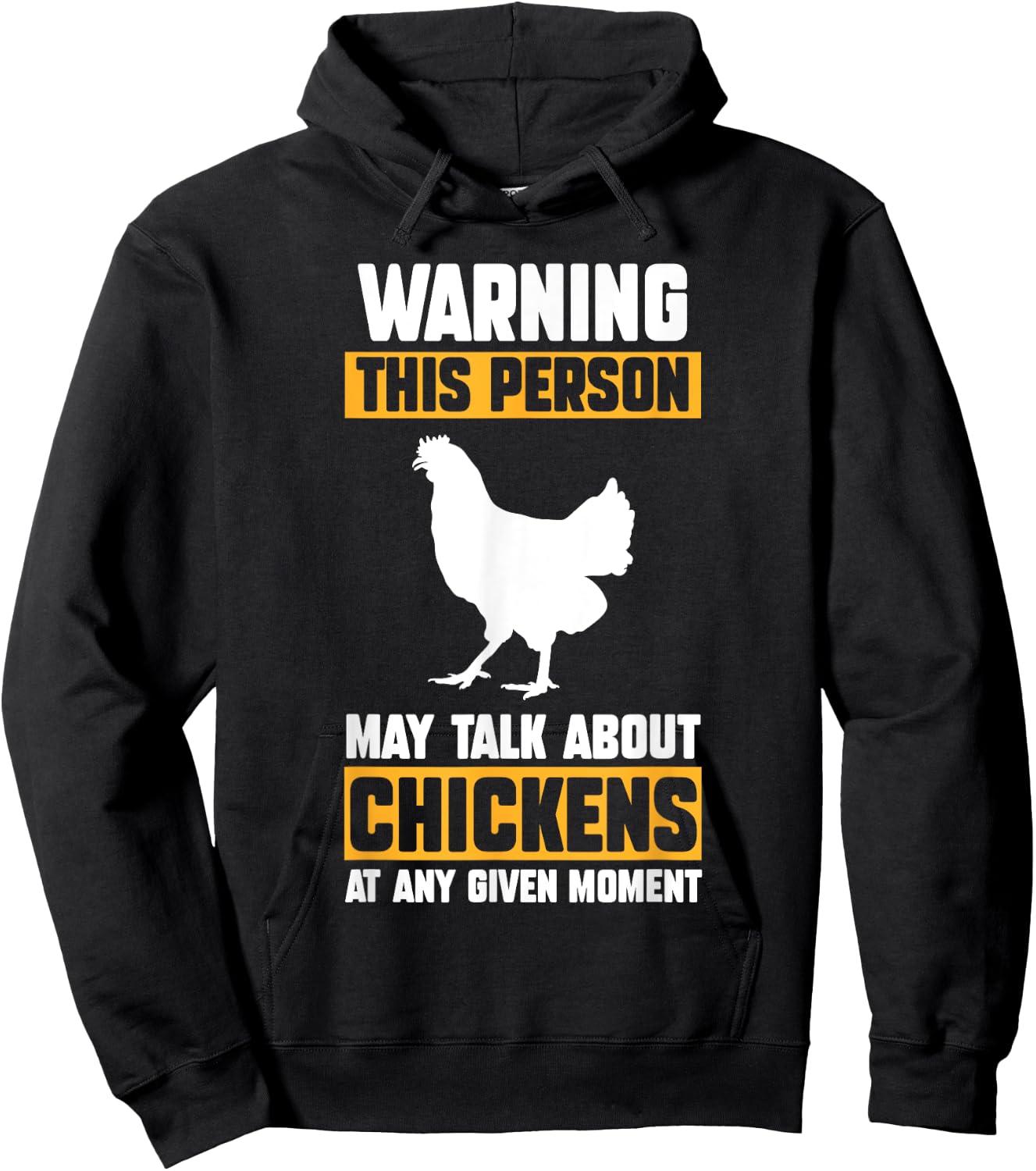 Chicken Farmer Gifts Kids -Adults Chicken Themed Black Small Short Sleeve Modern Chicken Design Lightweight Hoodie - Hoodie | Black
