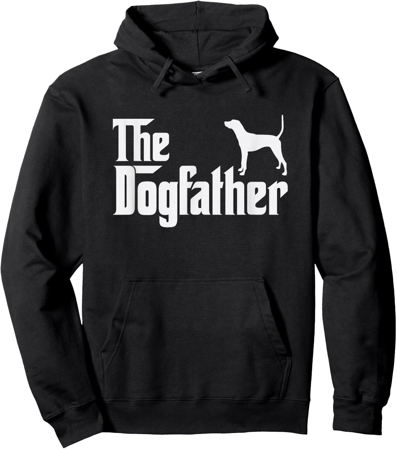 treeing tennessee brindle DogFather Funny Dog Dad Hoodie - Hoodie | Black