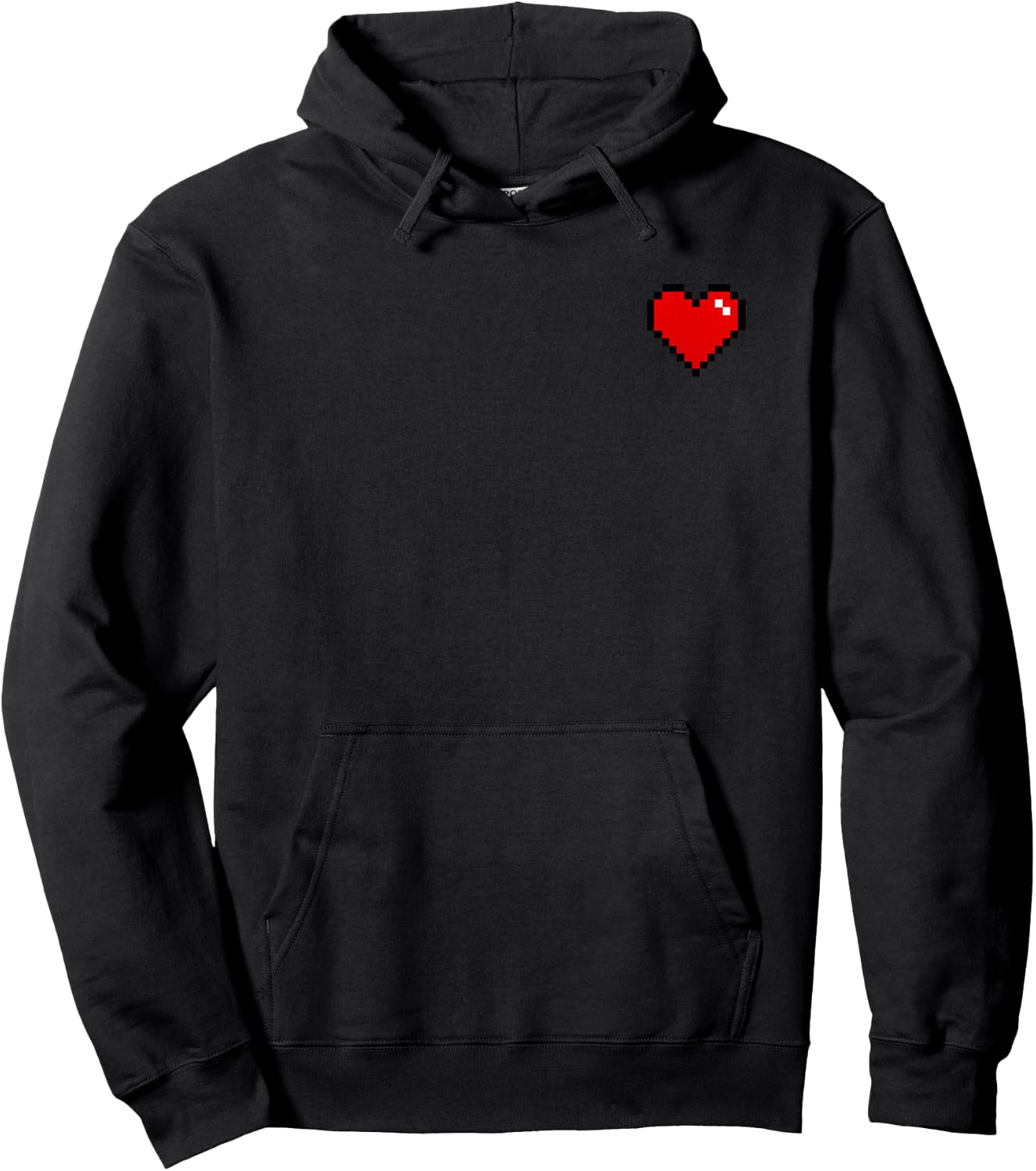 Pixel Heart Hoodie - Hoodie | Black