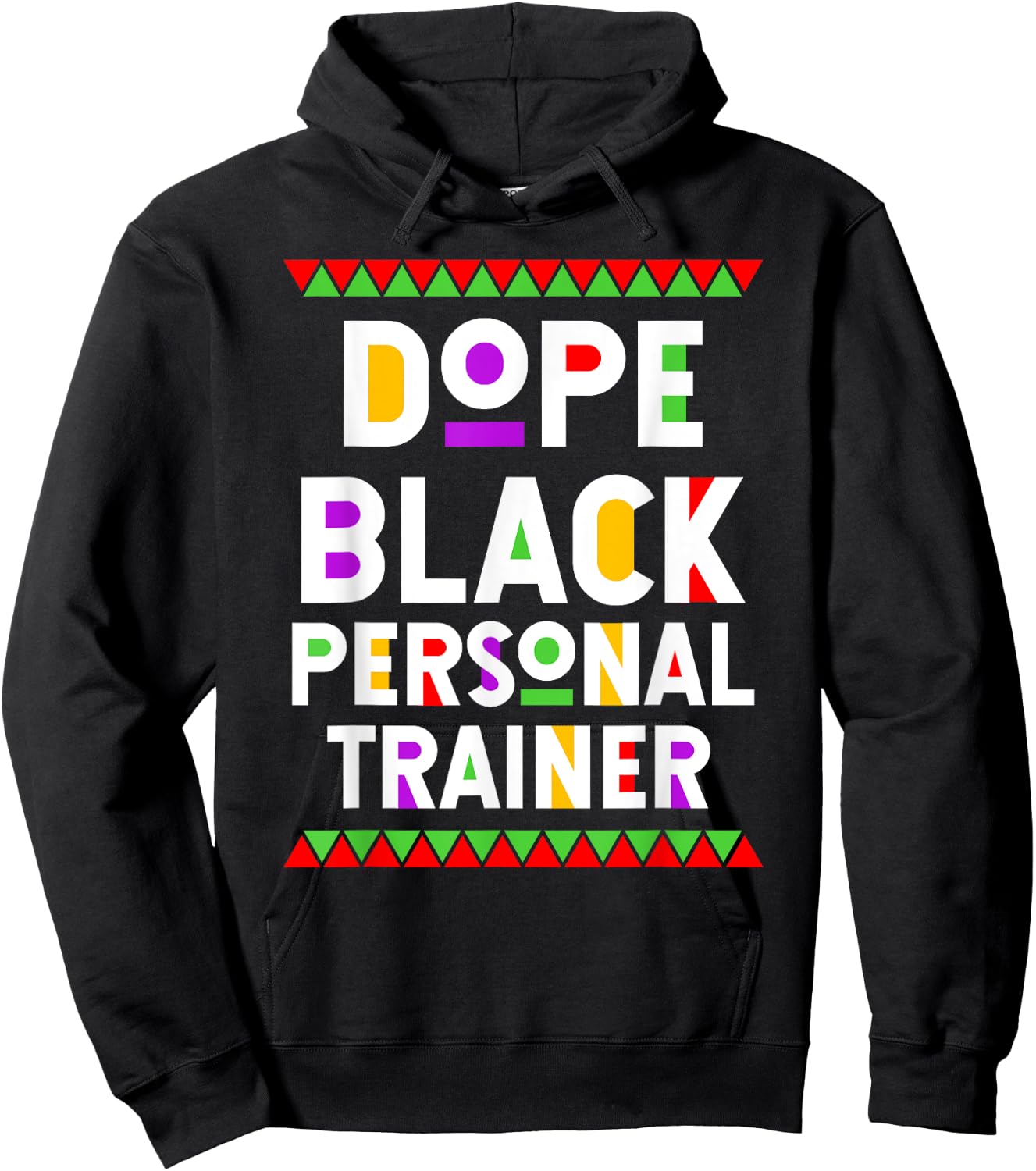 Dope Black Personal Trainer African American Job Proud Hoodie - Hoodie | Black