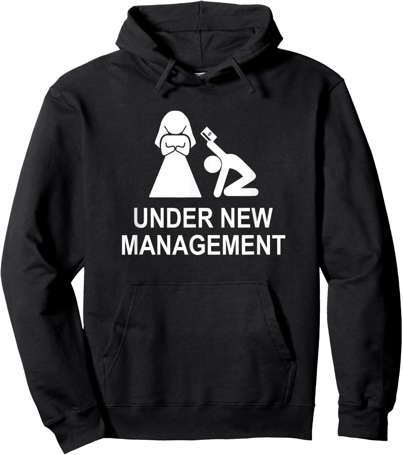 Under New Management funny just married Hoodie - Hoodie | Black