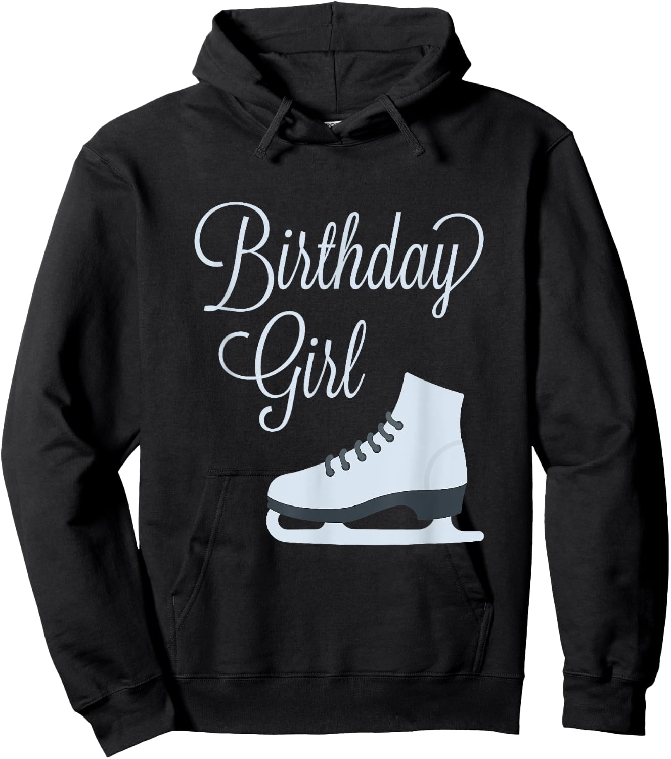 Birthday Girl Ice Skating Party Hoodie - Hoodie | Black