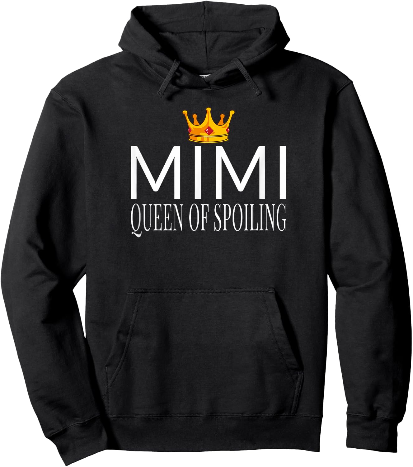 Mimi Queen of Spoiling - Matching Grandparent Hoodie - Hoodie | Black