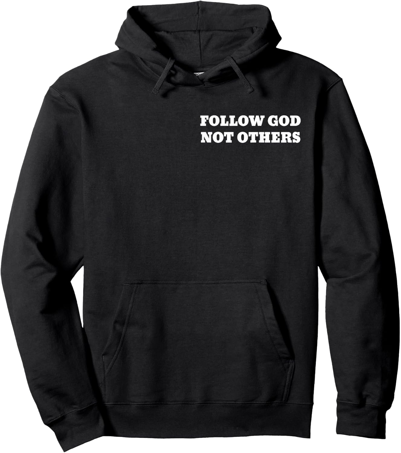 Follow God not others Hoodie - Hoodie | Black