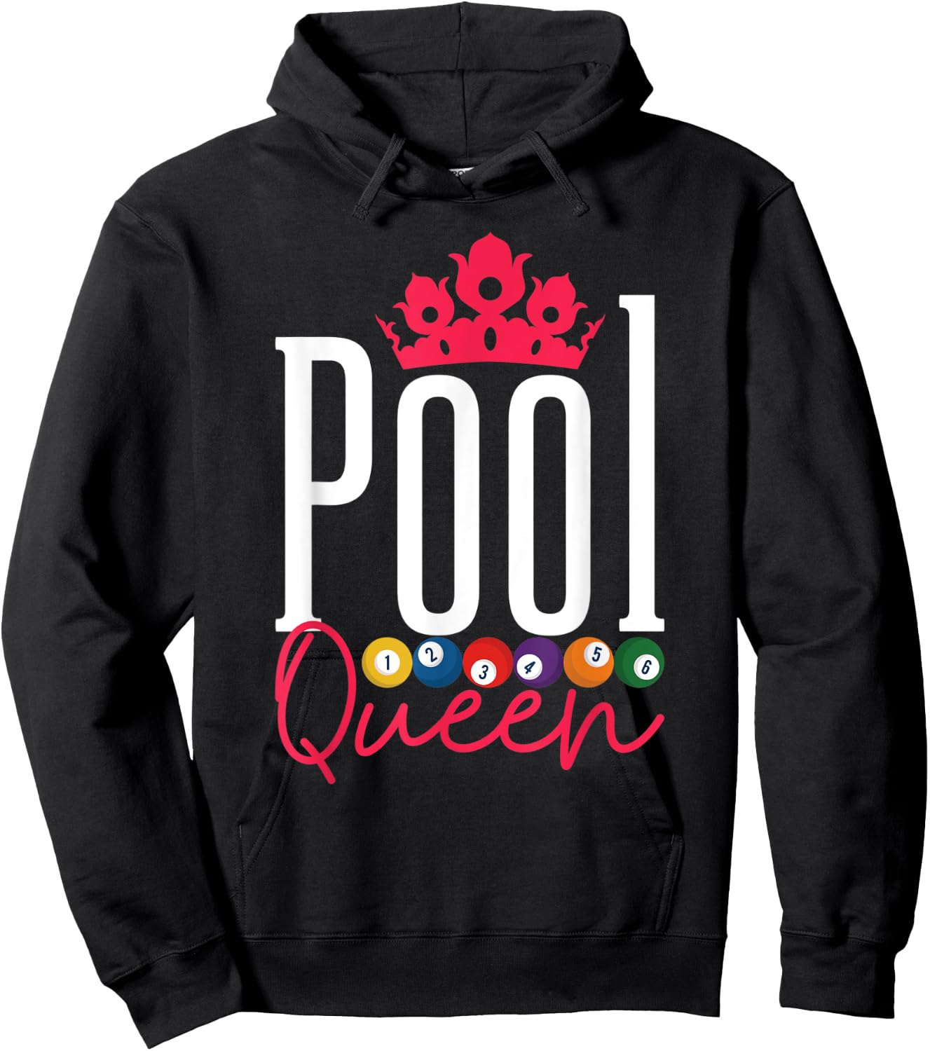 Pool Queen Pool Billiard Snooker Player Hoodie - Hoodie | Black