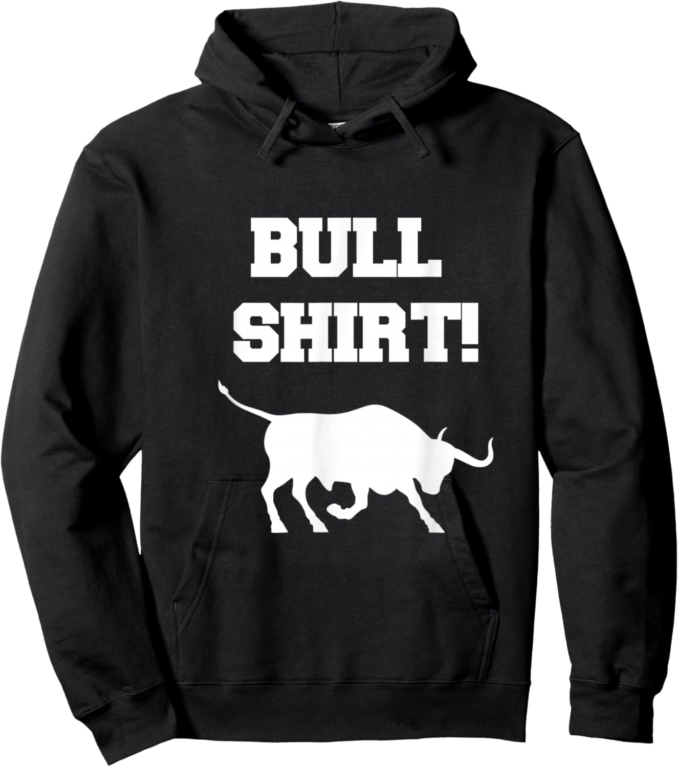 BullShirt - Funny Cowboy Gift Farmers Cattle Western Rodeo Hoodie - Hoodie | Black