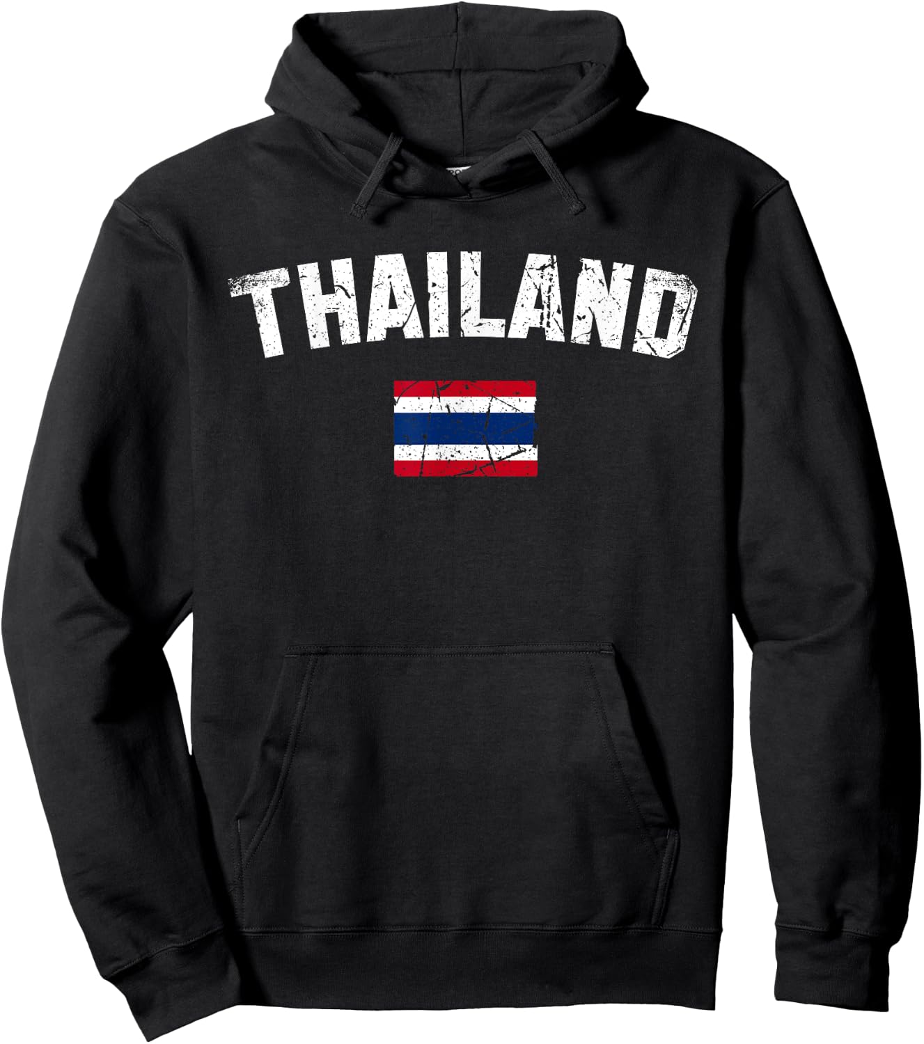 THAILAND Flag Vintage | Men Women Kids | THAILAND Hoodie - Hoodie | Black