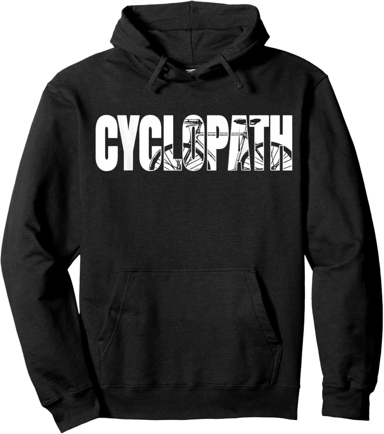 Funny Bike Lovers Arts Bike Lovers Cyclopath Cycling , Black, Small Hoodie - Hoodie | Black