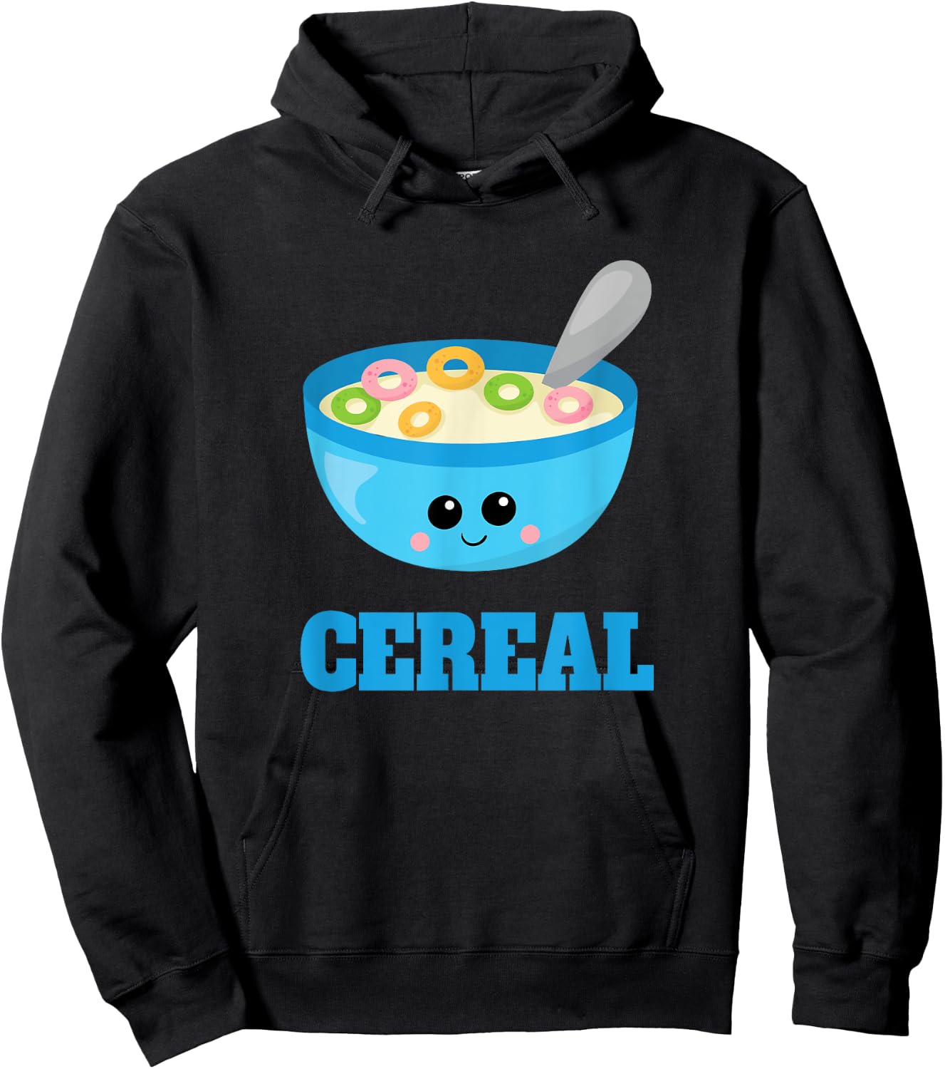 Cute Cereal & Milk Couples Halloween Costume Late Lazy Hoodie - Hoodie | Black