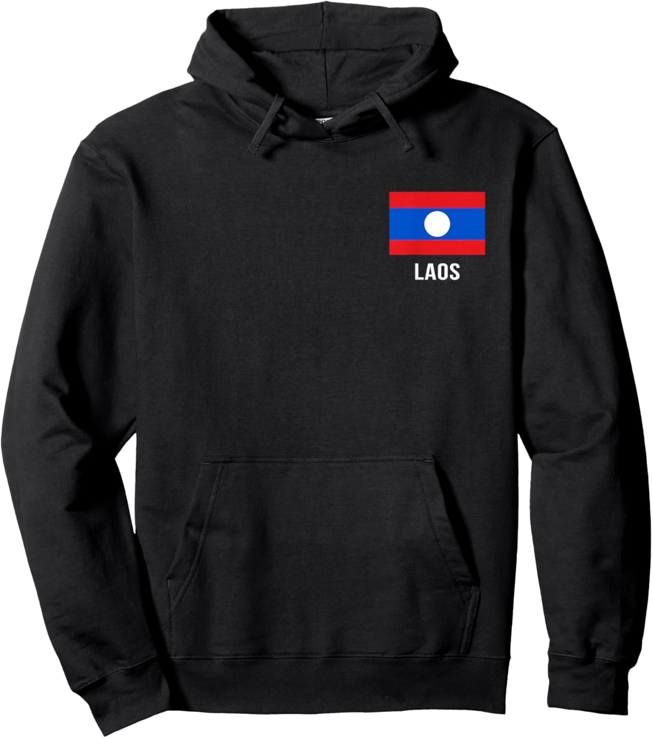 Laos Flag Shirt | Laotian Hoodie - Hoodie | Black