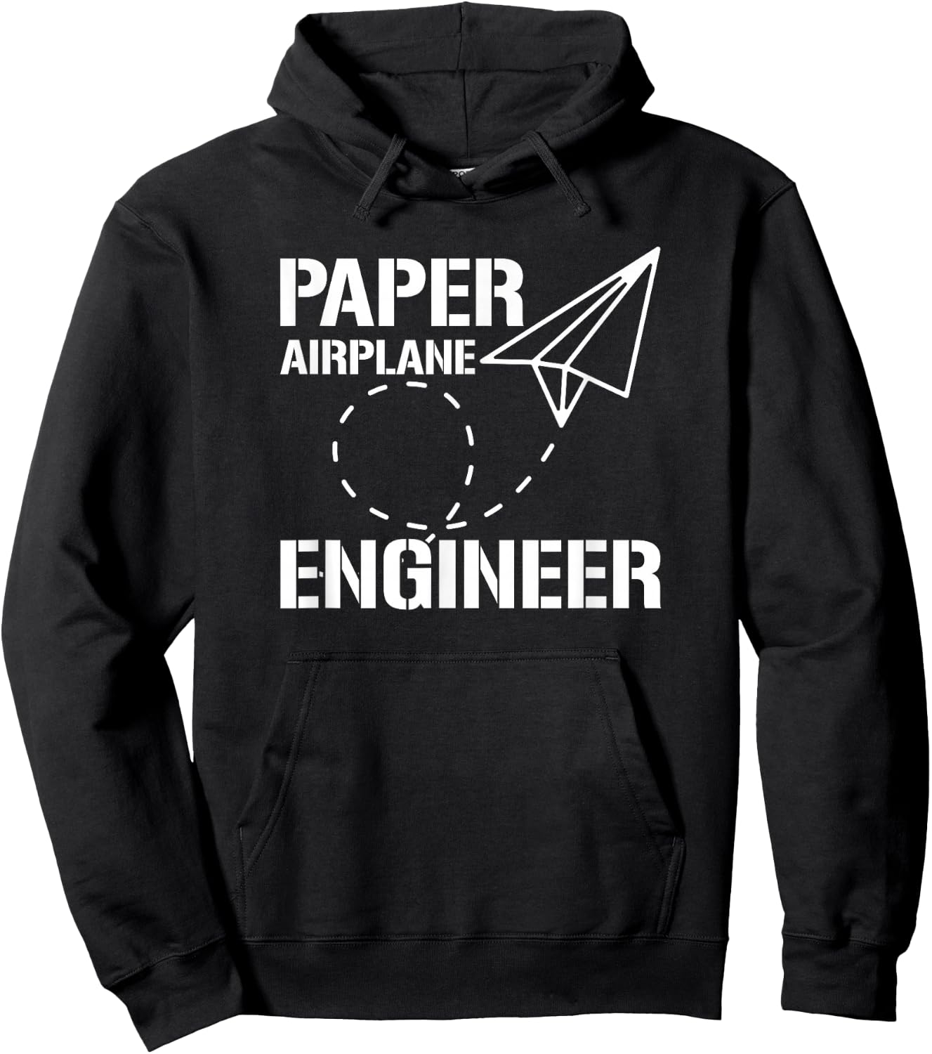 Paper Airplane Engineer, Paper Plane Builder Hoodie - Hoodie | Black