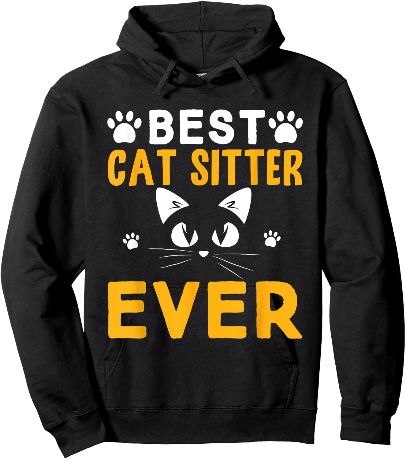 Best Cat Sitter Ever Hoodie - Hoodie | Black