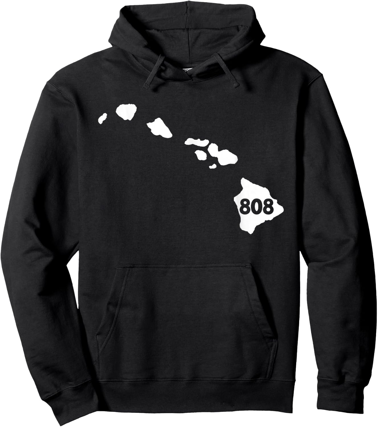 Hawaii 808 Area Code Hoodie - Hoodie | Black