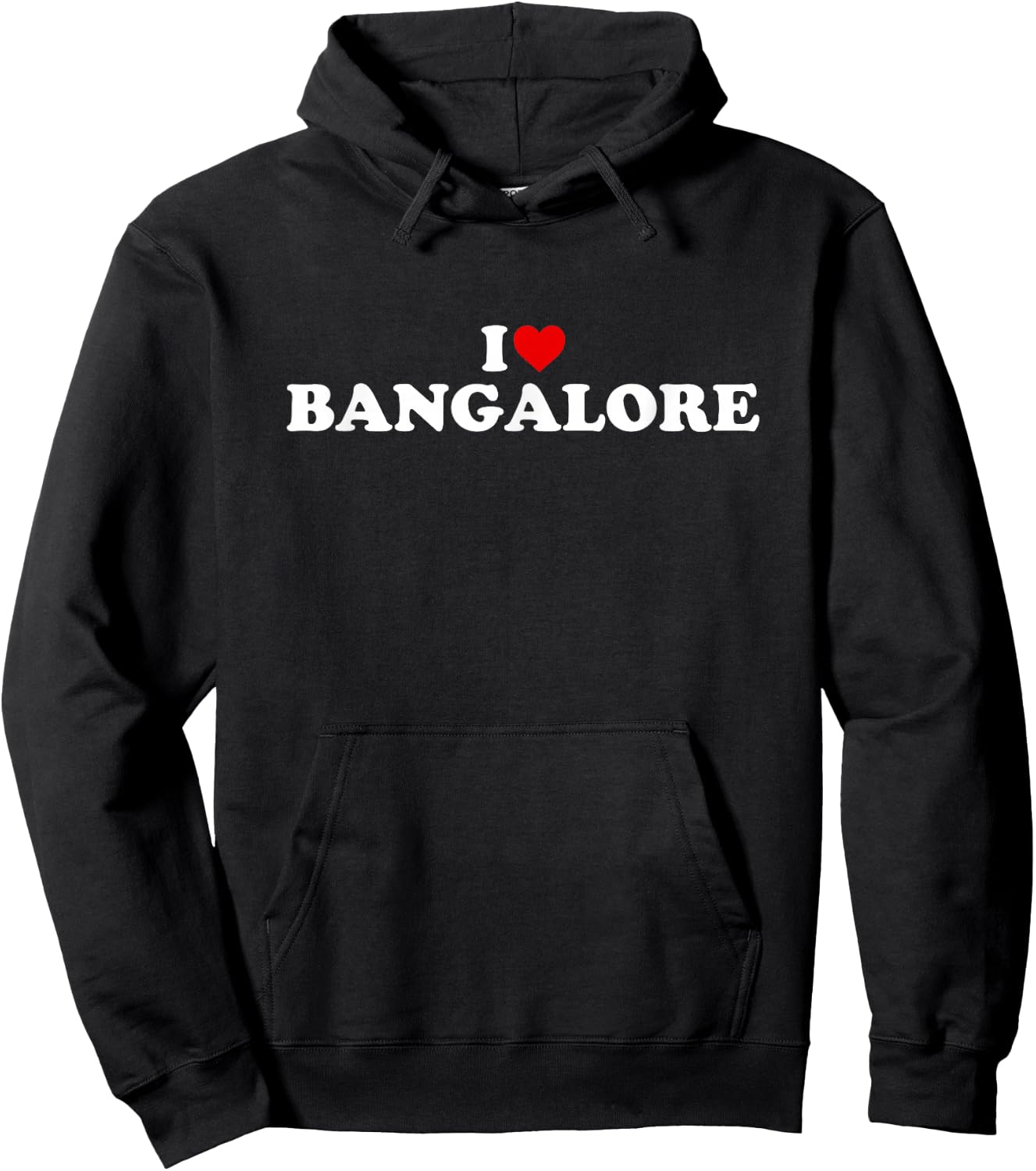 I Love Bangalore Heart Hoodie - Hoodie | Black