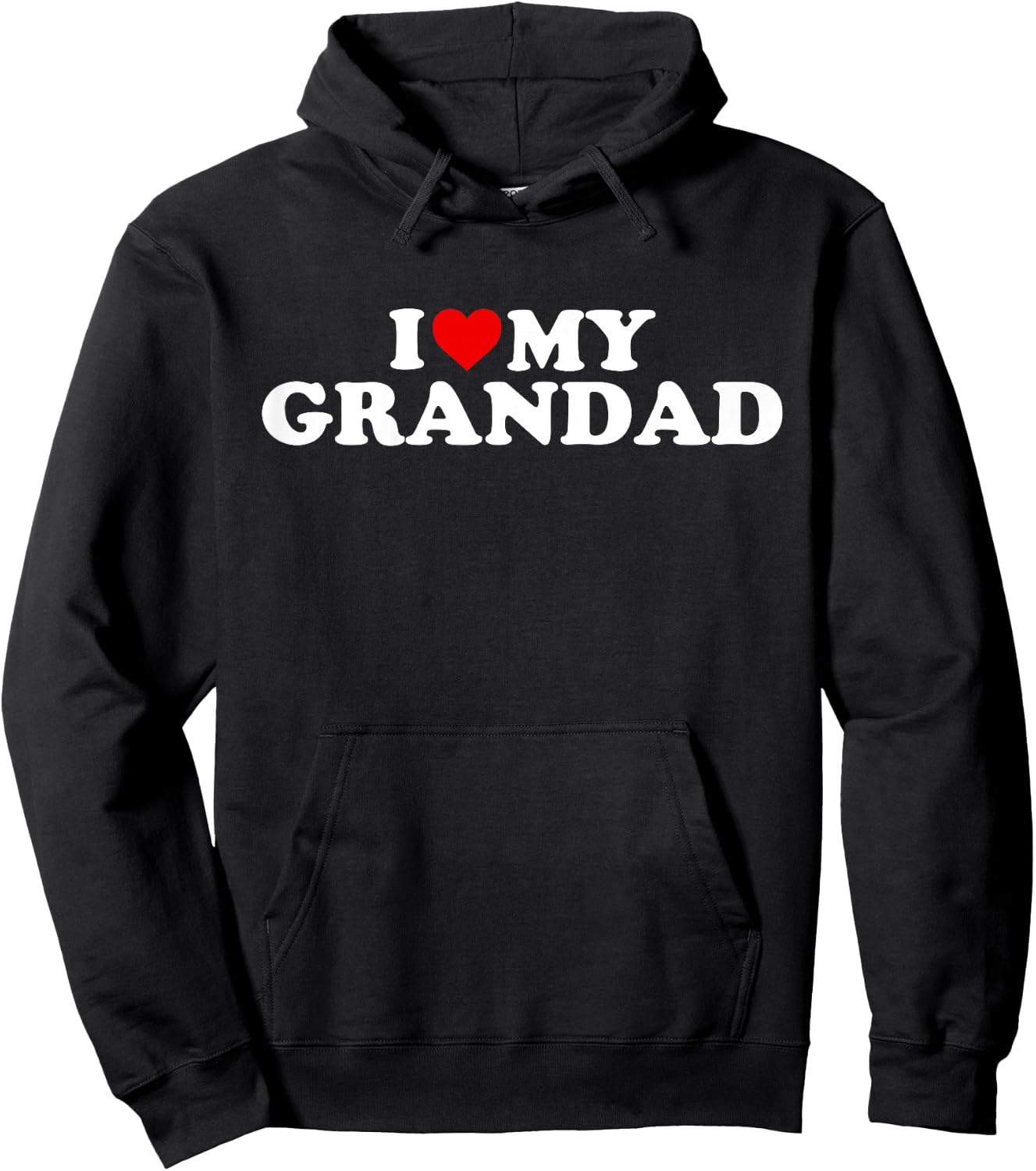 I Love My Grandad Design: Toddler, Boy, Girl, Youth, Baby Hoodie - Hoodie | Black