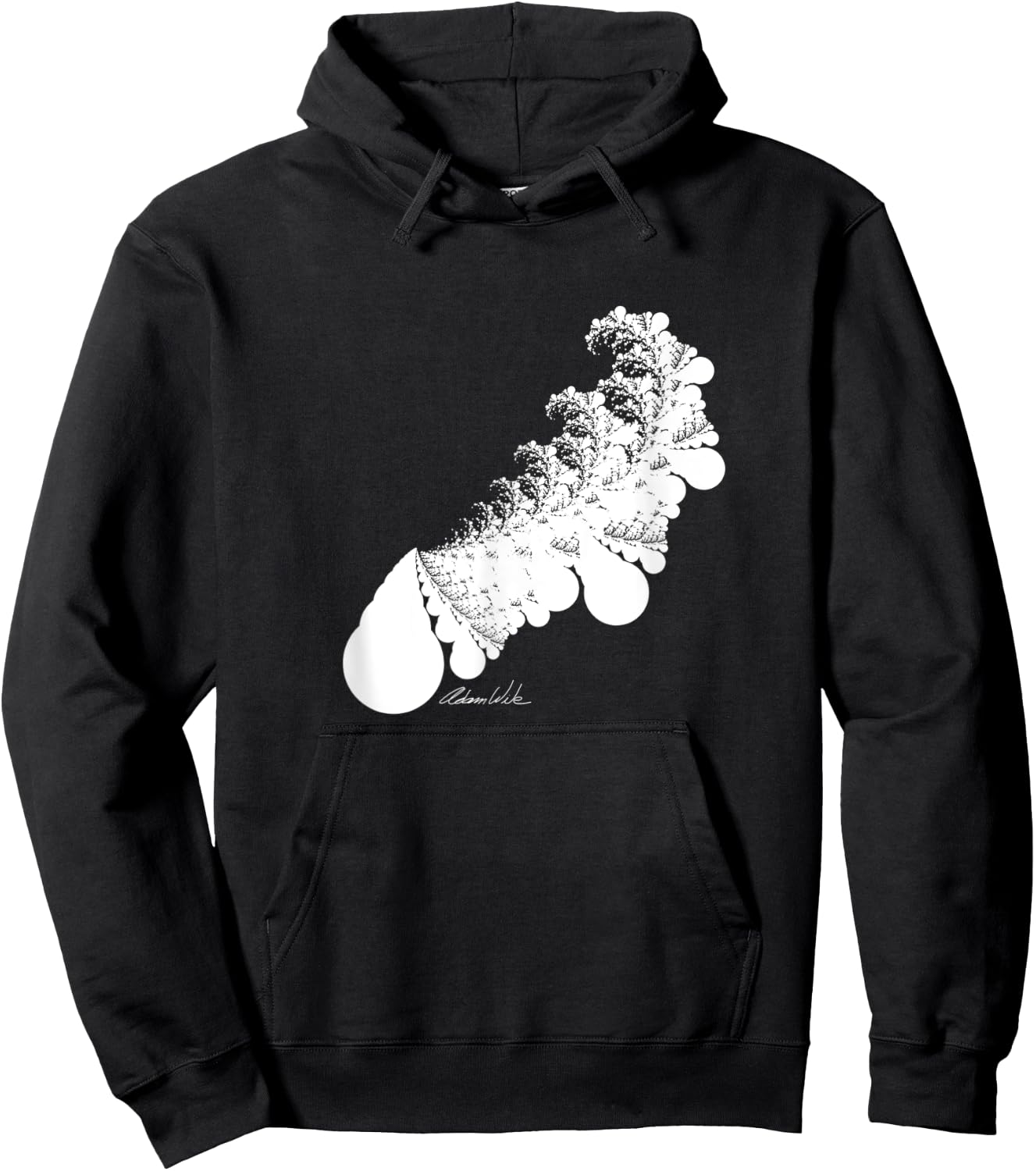 Tsunami Big Wave Ink Blot Rorschach Test Art Design Hoodie - Hoodie | Black