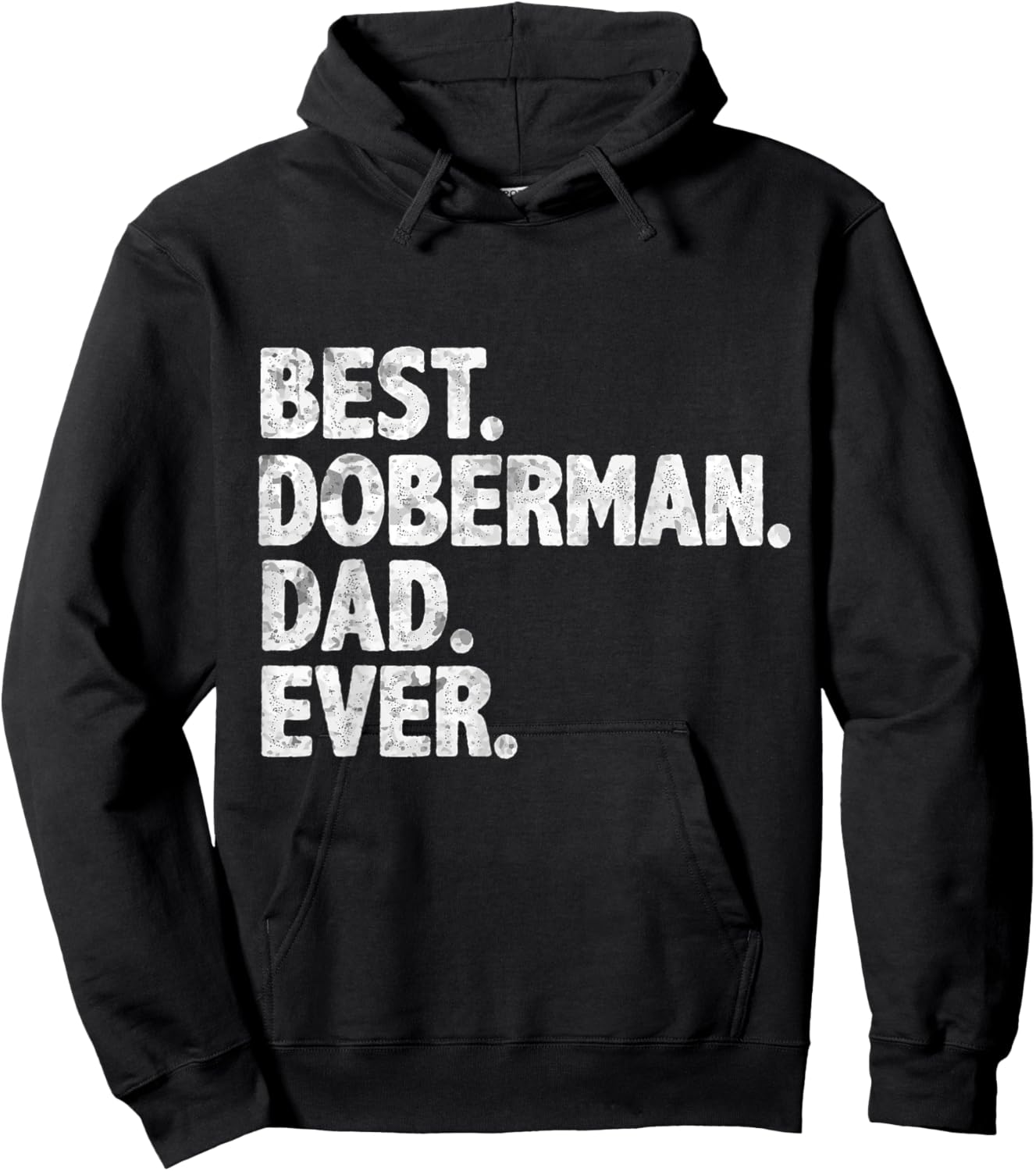 Best Doberman Dad Ever Funny Dog Owner Daddy Father's Day Hoodie - Hoodie | Black