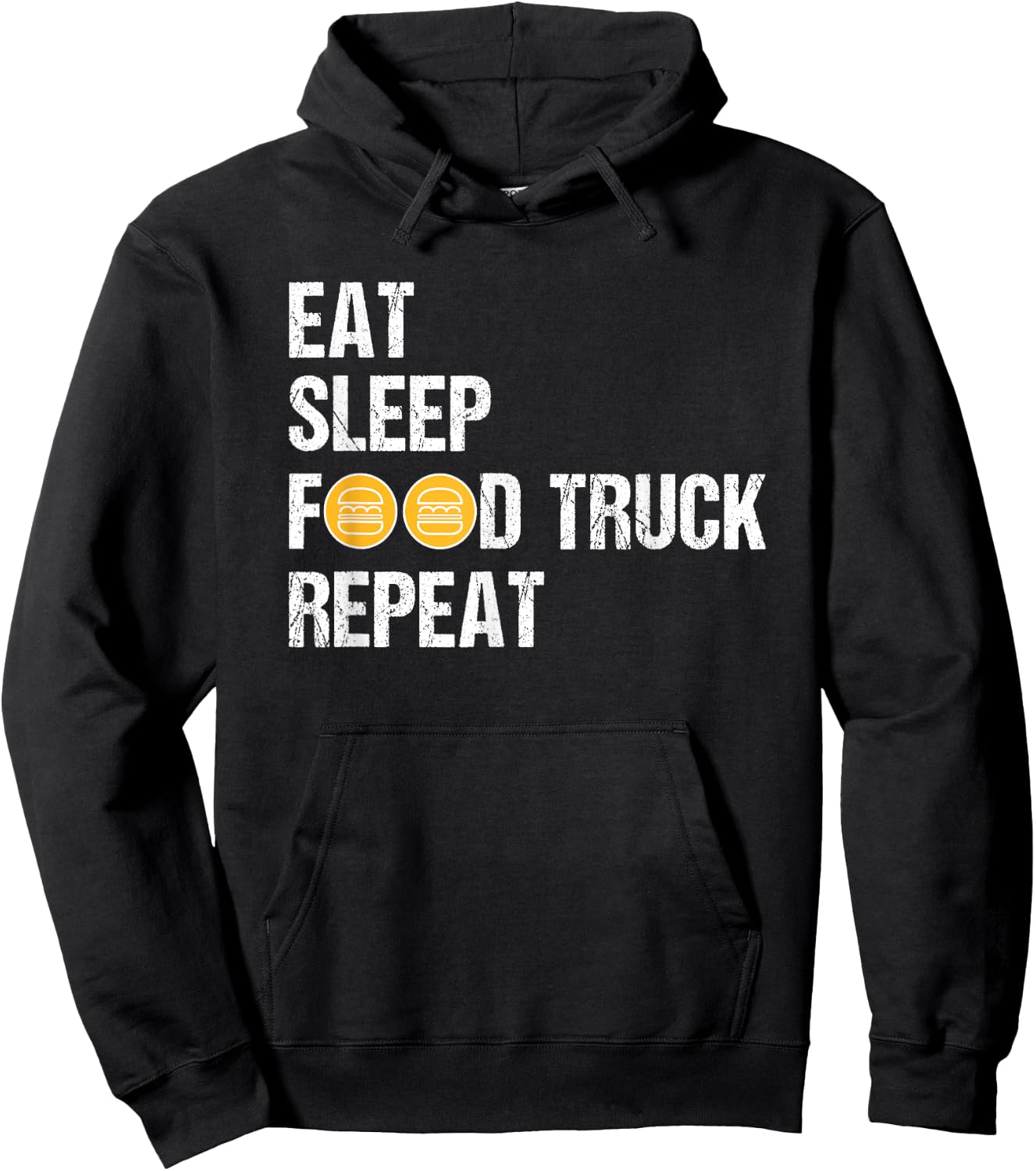 Food Truck Shirt Funny Eat Sleep Food Truck Lover Hoodie - Hoodie | Black