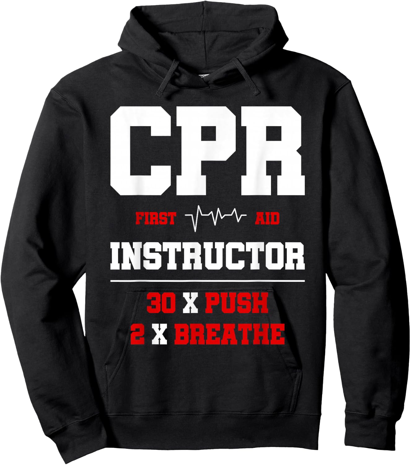 CPR Instructor First Aid Instructor Funny CPR Trainer Hoodie - Hoodie | Black