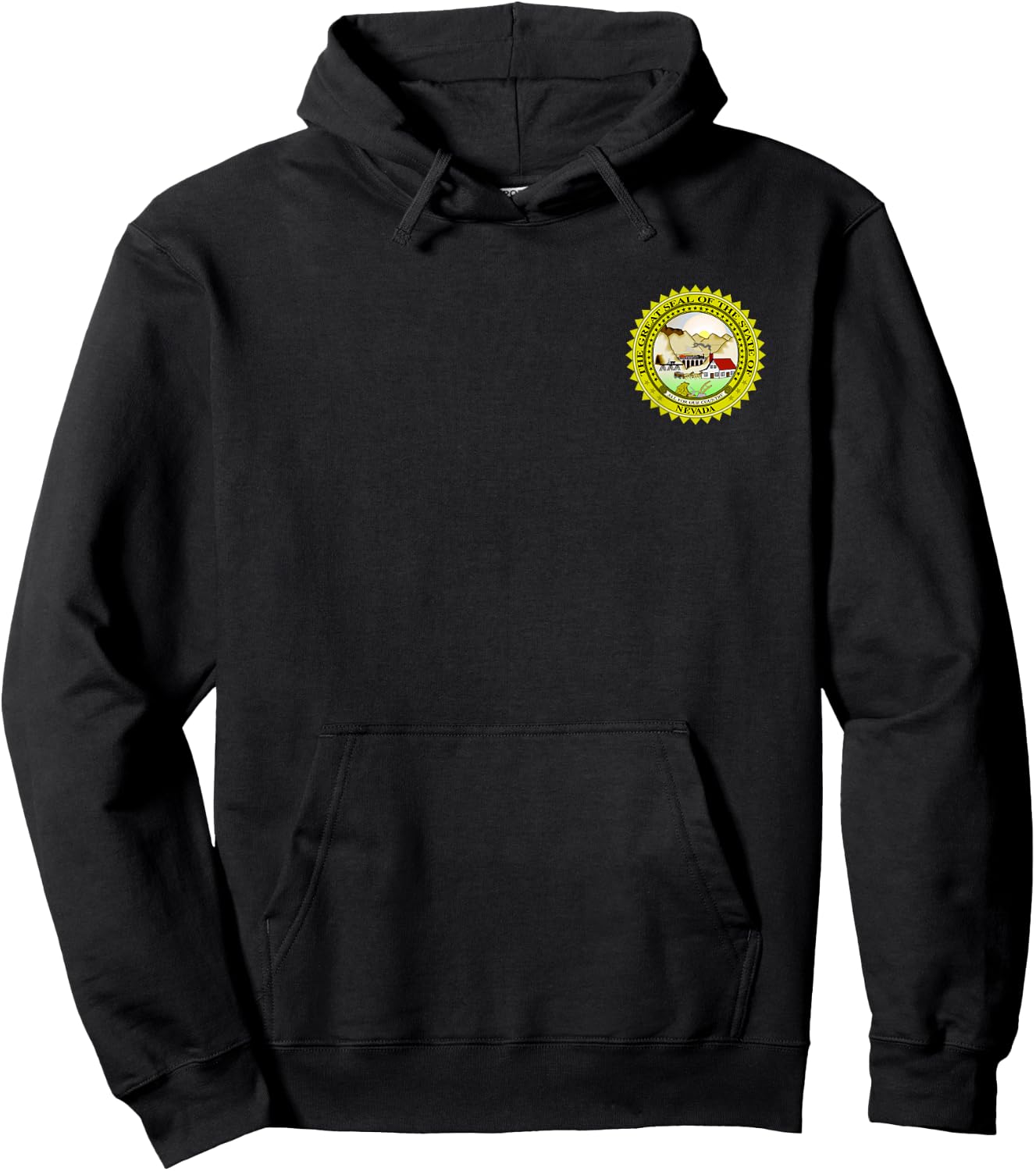 State of Nevada Seal Flag Hoodie - Hoodie | Black