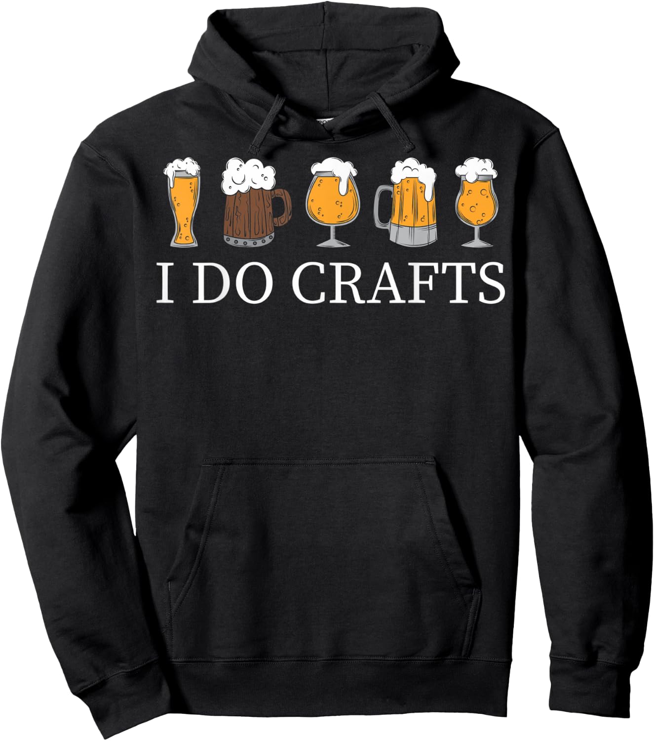 I Do Crafts Homebrewing Homebrew I Do Crafts Beer Brewers Hoodie - Hoodie | Black