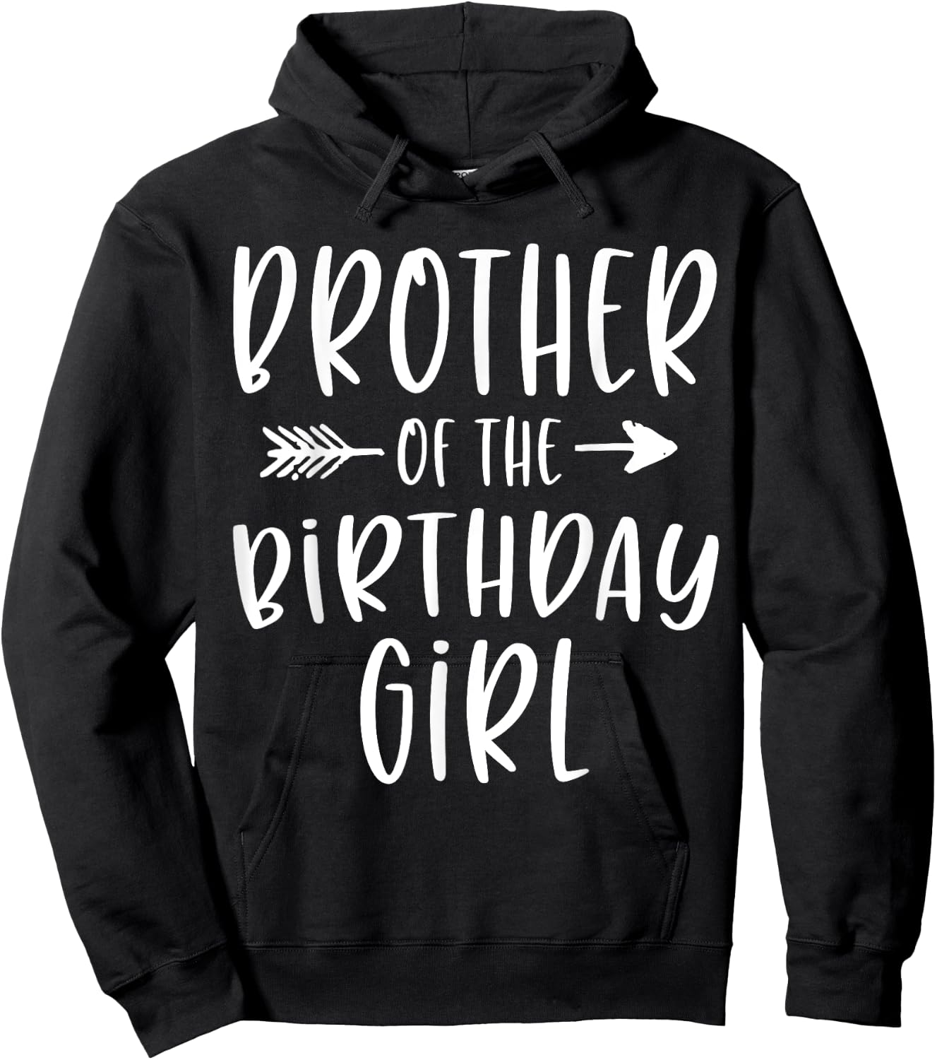Brother of the Birthday Girl Sibling Birthday Party Hoodie - Hoodie | Black