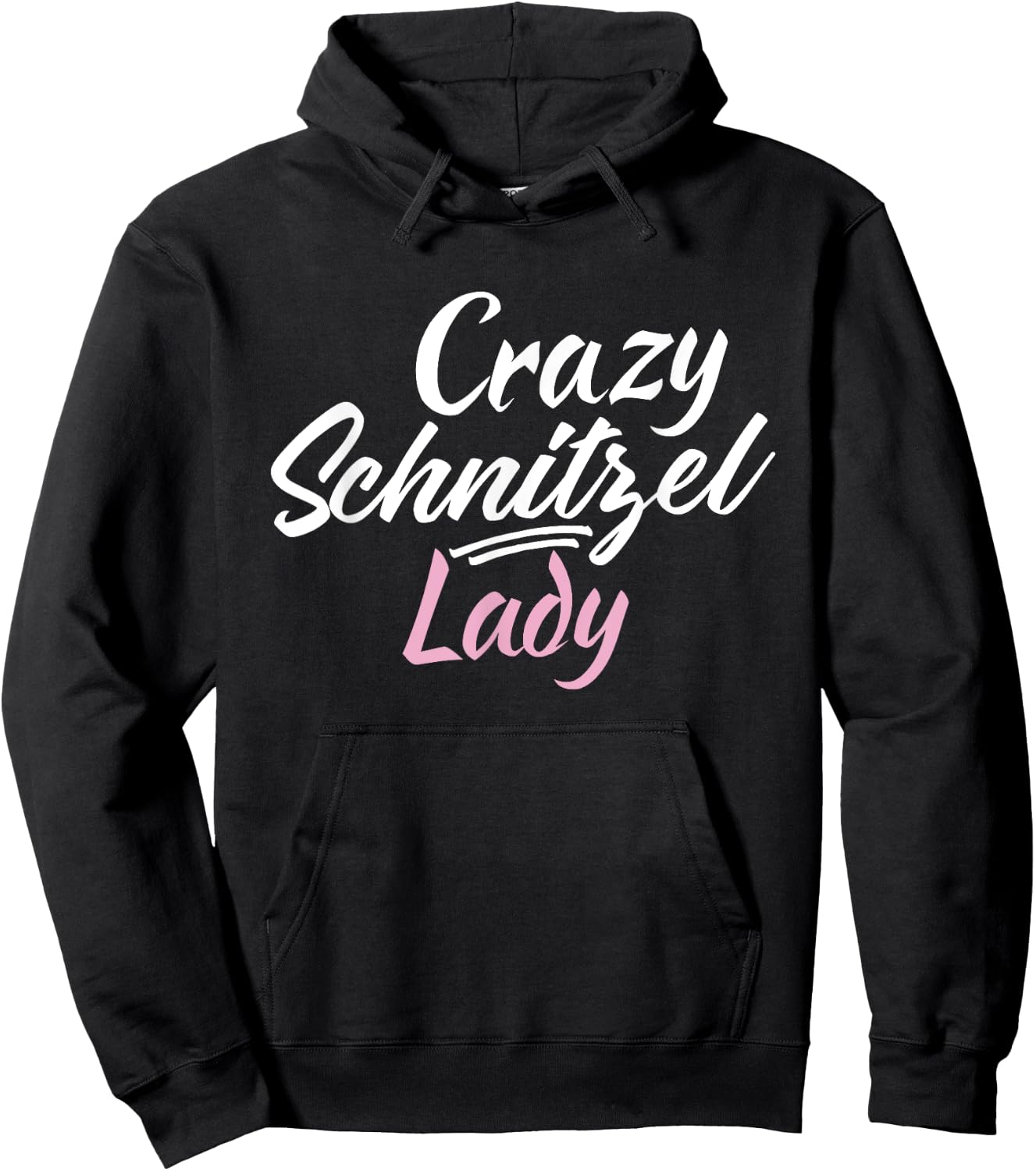 Crazy Schnitzel Lady Funny German Schnitzel Hoodie - Hoodie | Black
