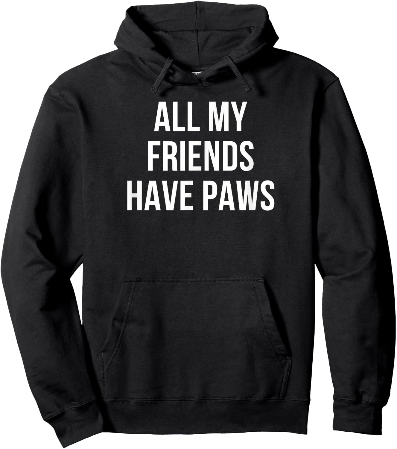 All My Friends Have Paws Dog Lover's Hoodie - Hoodie | Black