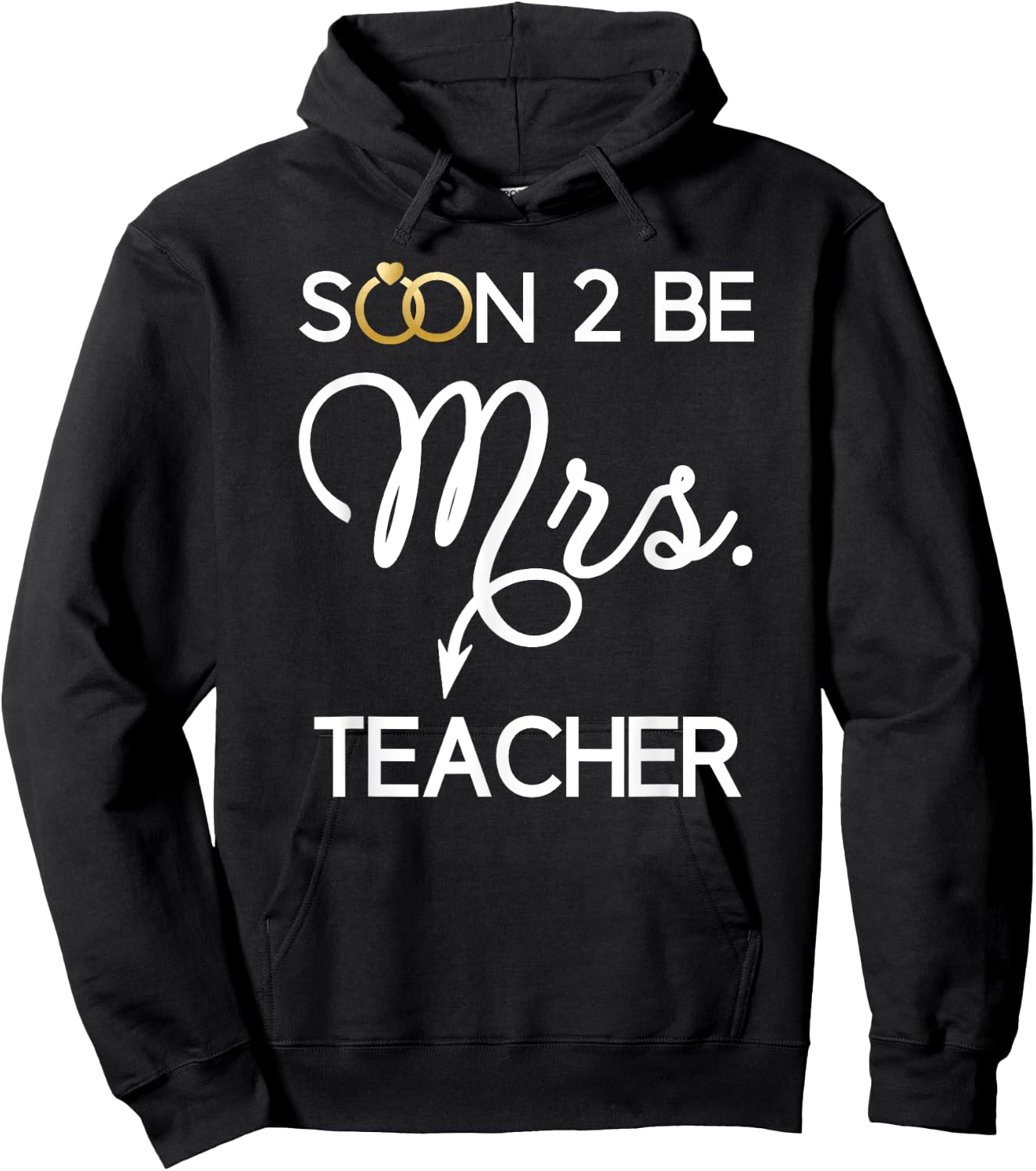 Engagement Shirts Gifts Teacher Bride Soon to Be Mrs Hoodie - Hoodie | Black