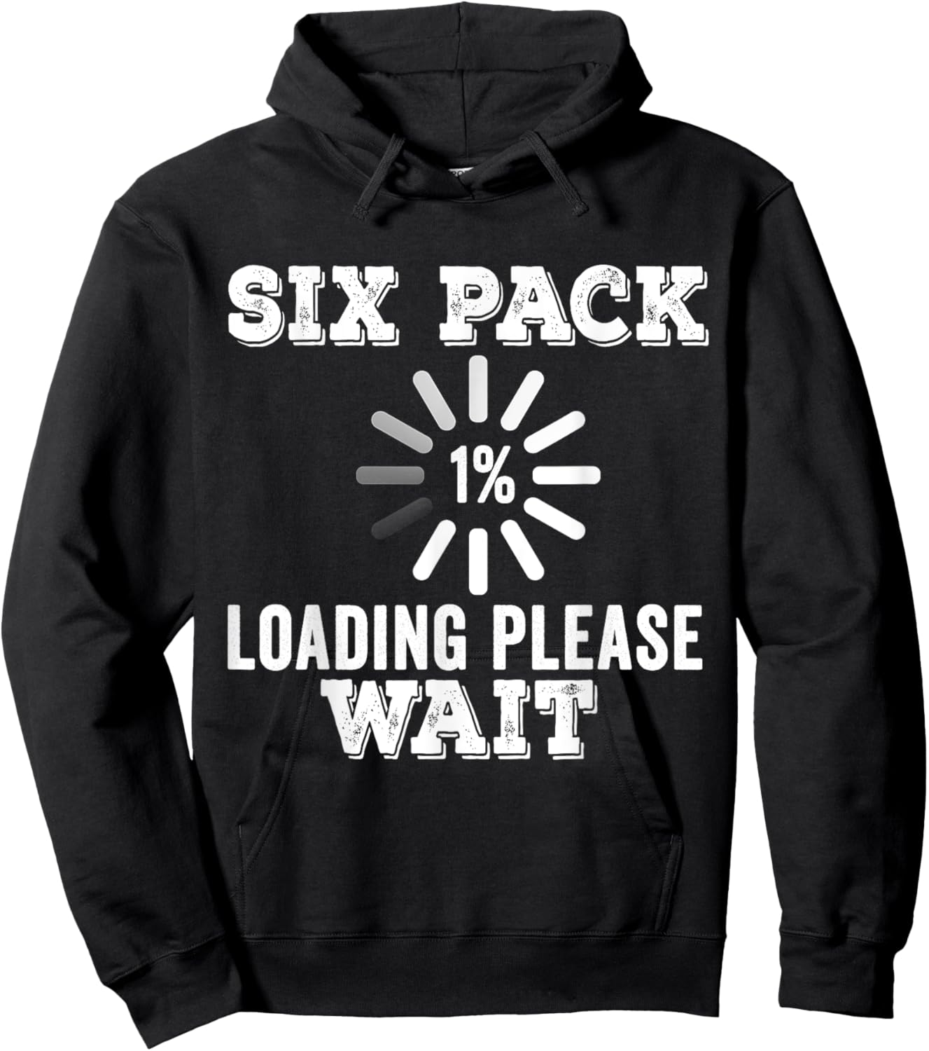 Six Pack Abs Loading funny gym workout Training Fitness Gift Hoodie - Hoodie | Black