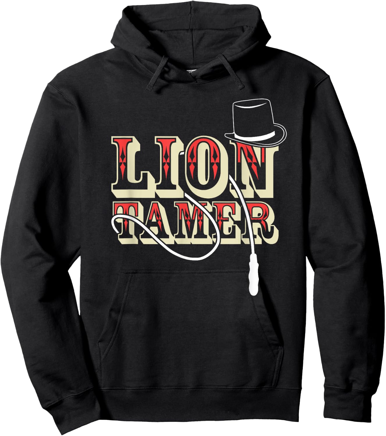 Lion Tamer Funny Wild Cat Animal Circus Apparel Women Kids Hoodie - Hoodie | Black