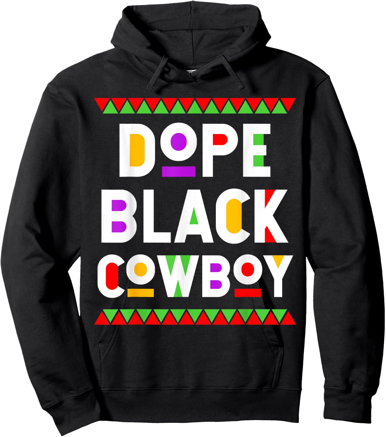 Dope Black Cowboy African American Job Proud Profession Hoodie - Hoodie | Black