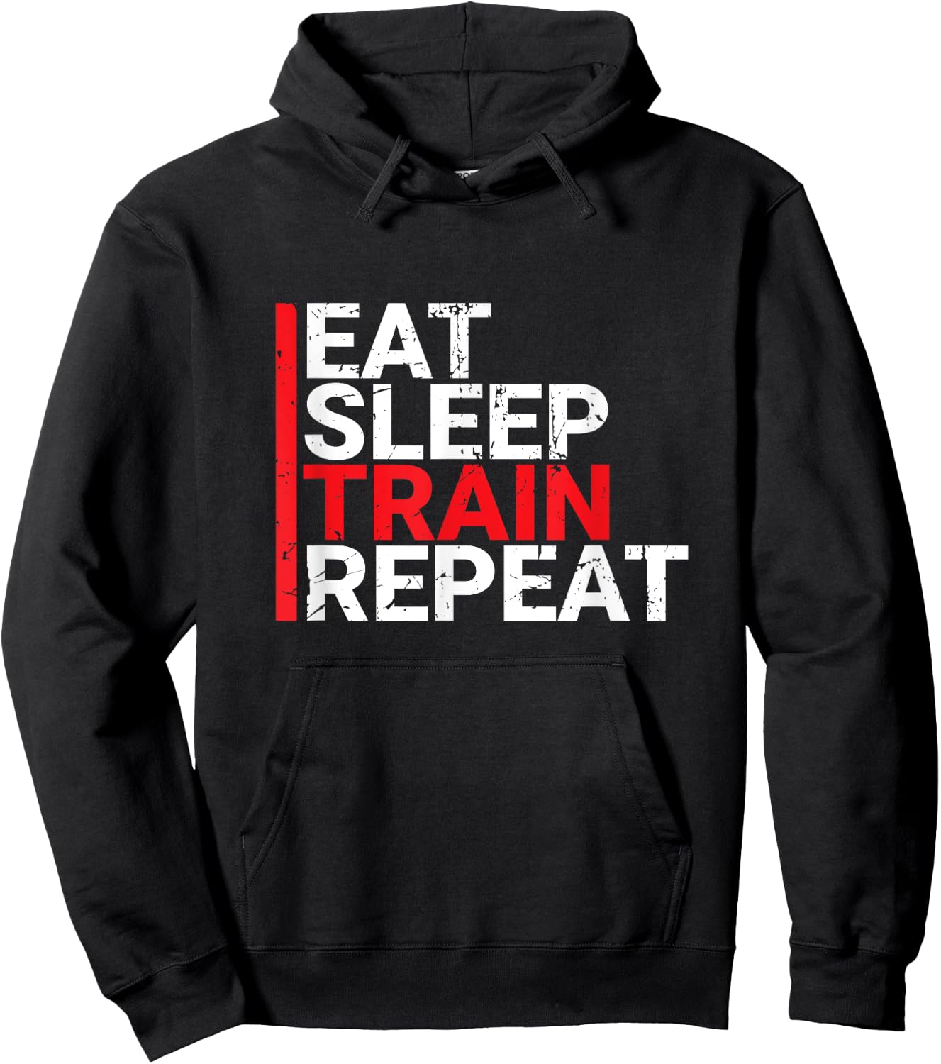 Eat Sleep Train Repeat Hoodie - Hoodie | Black