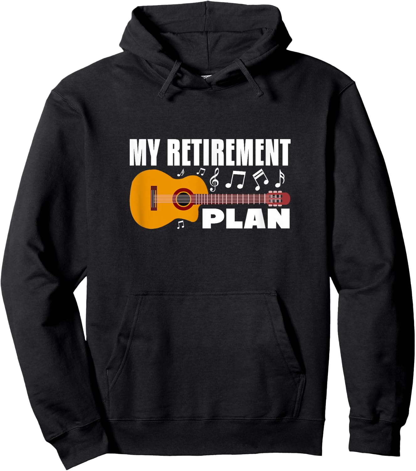 My Retirement Plan Guitar Music Musician Retired Retiree Hoodie - Hoodie | Black